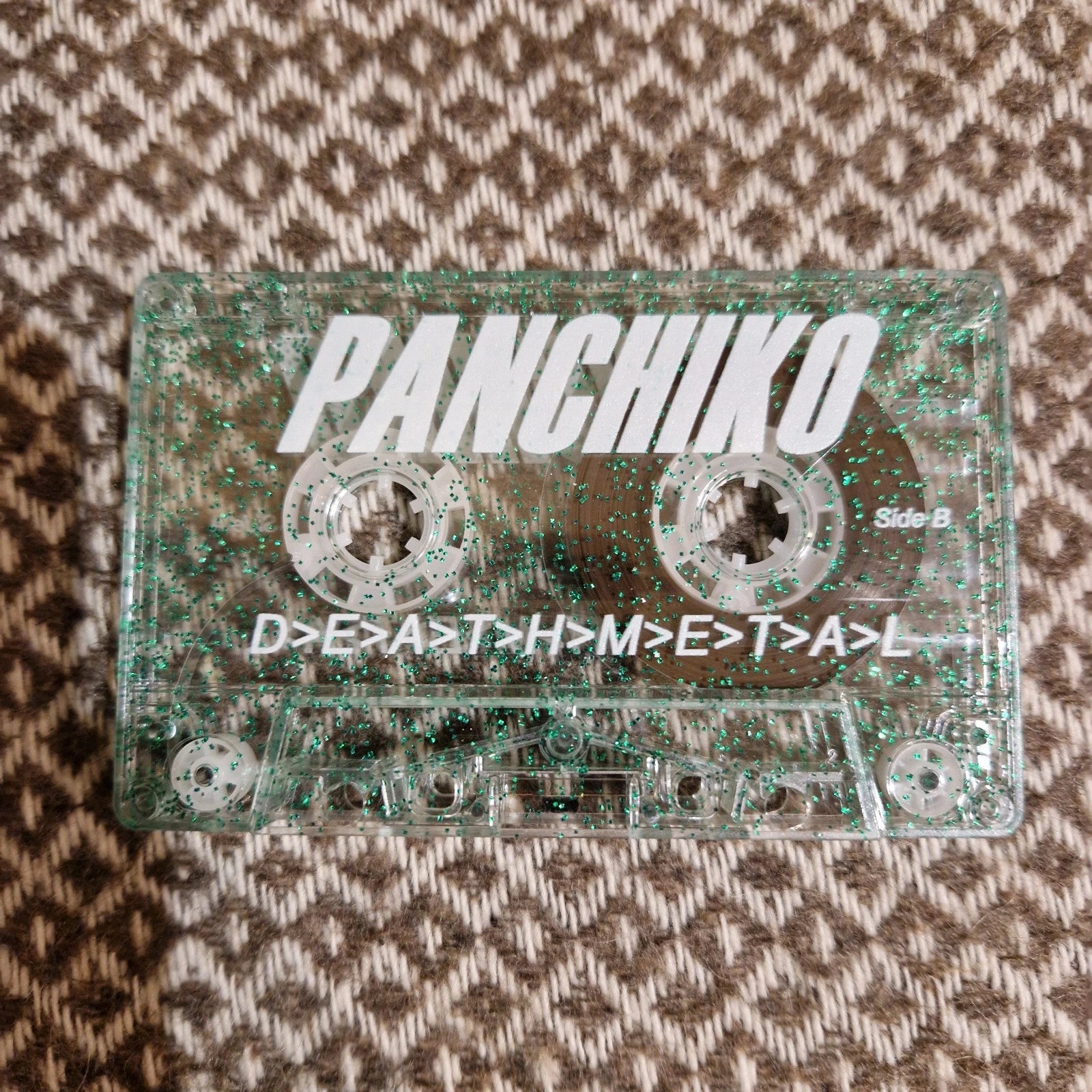 Panchiko ‎– D E A T H M E T A L (Deathmetal) / Cassette Album Green Glitter