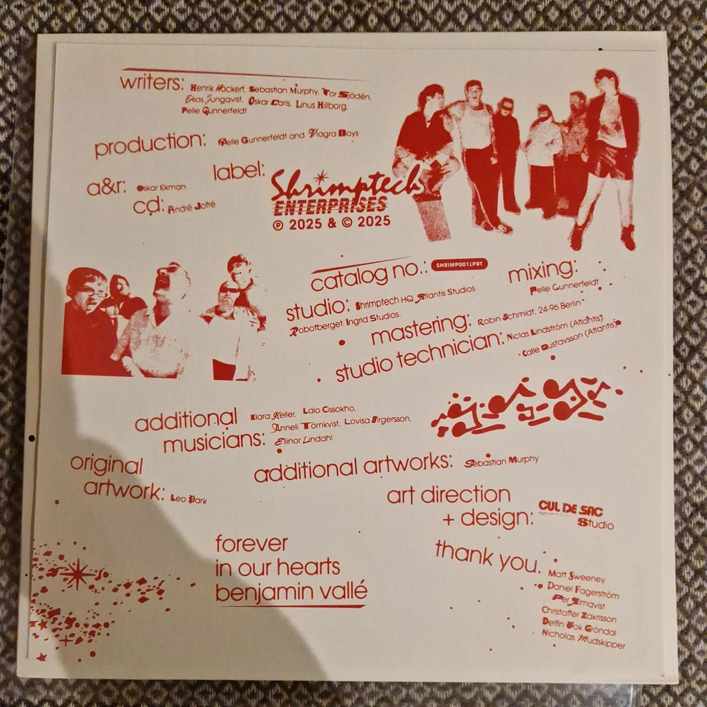 Viagra Boys ‎– Viagr Aboys / Vinyl LP on Transparent Pink / White + Bonus CD