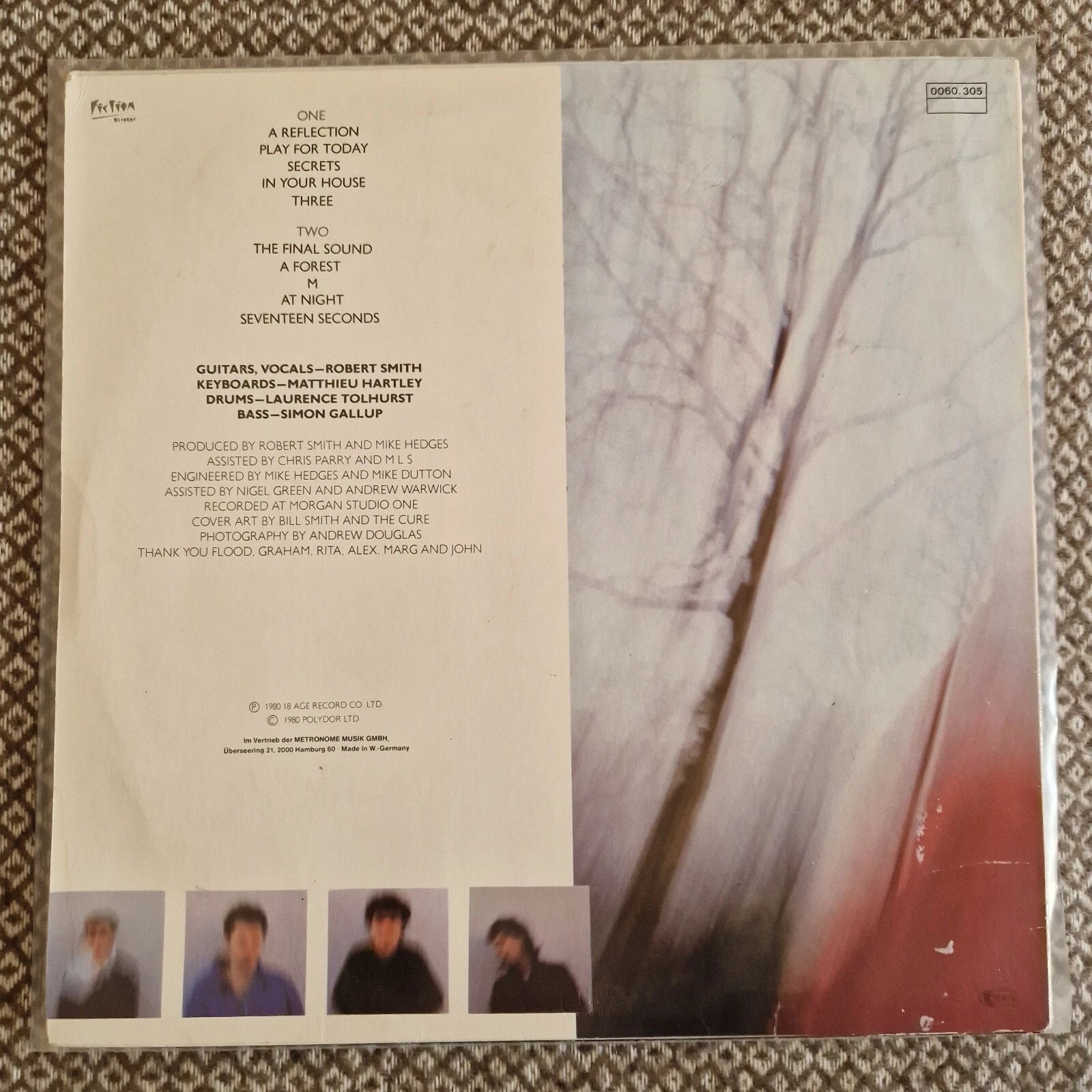The Cure ‎– Seventeen Seconds / Vinyl LP (1980 Germany pressing)