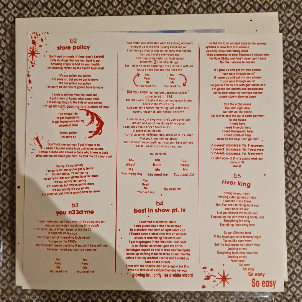 Viagra Boys ‎– Viagr Aboys / Vinyl LP on Transparent Pink / White + Bonus CD