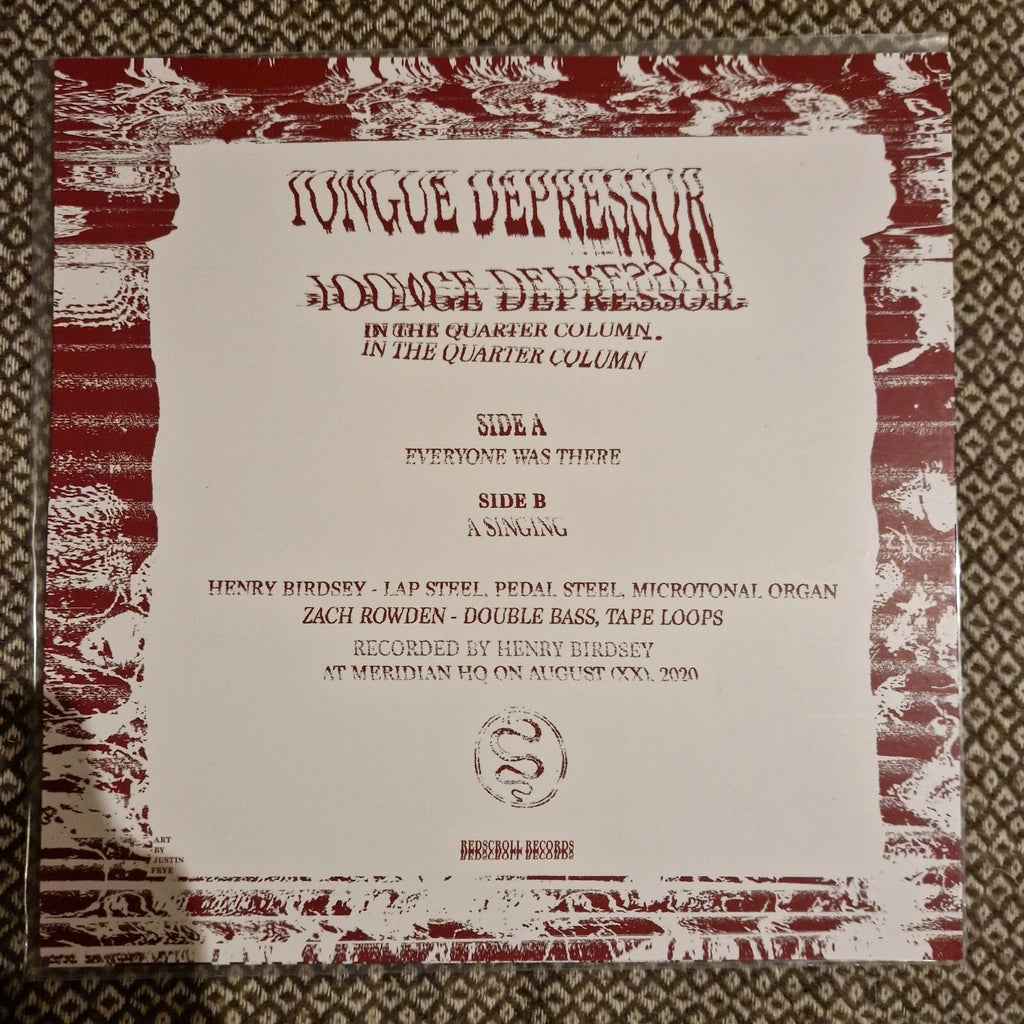 Tongue Depressor – In The Quarter Column / Vinyl LP limited on Black Smog