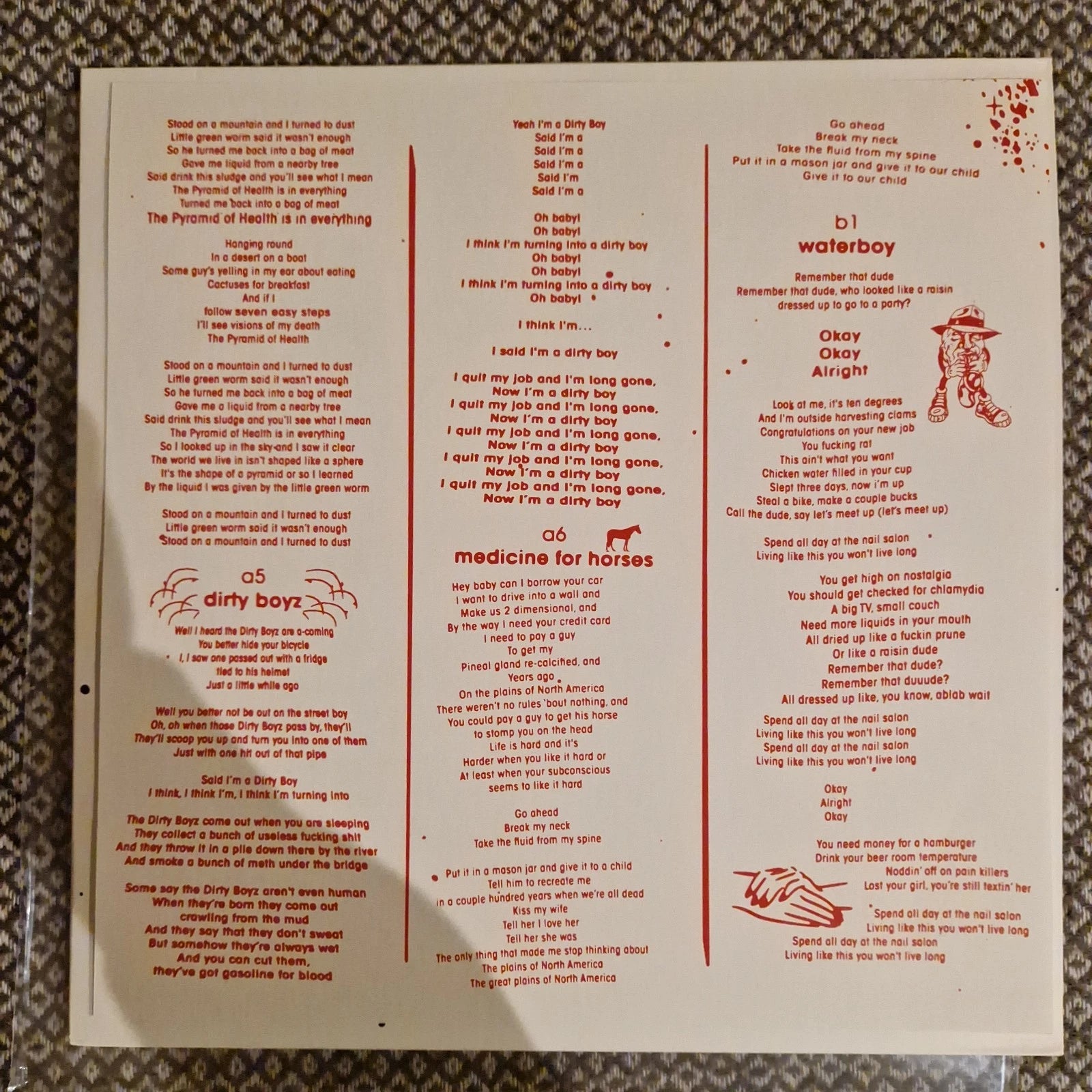 Viagra Boys ‎– Viagr Aboys / Vinyl LP on Transparent Pink / White + Bonus CD