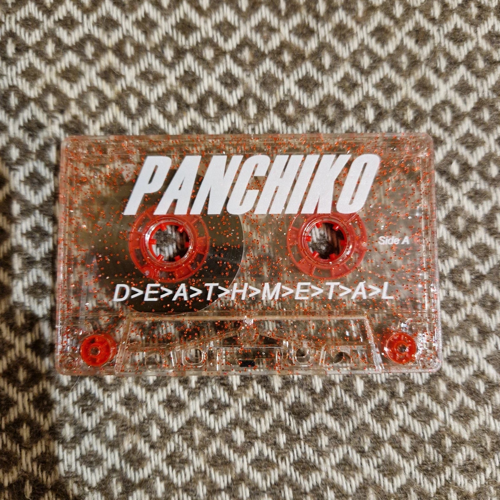 Panchiko ‎– D E A T H M E T A L (Deathmetal) / Cassette Album Red Glitter