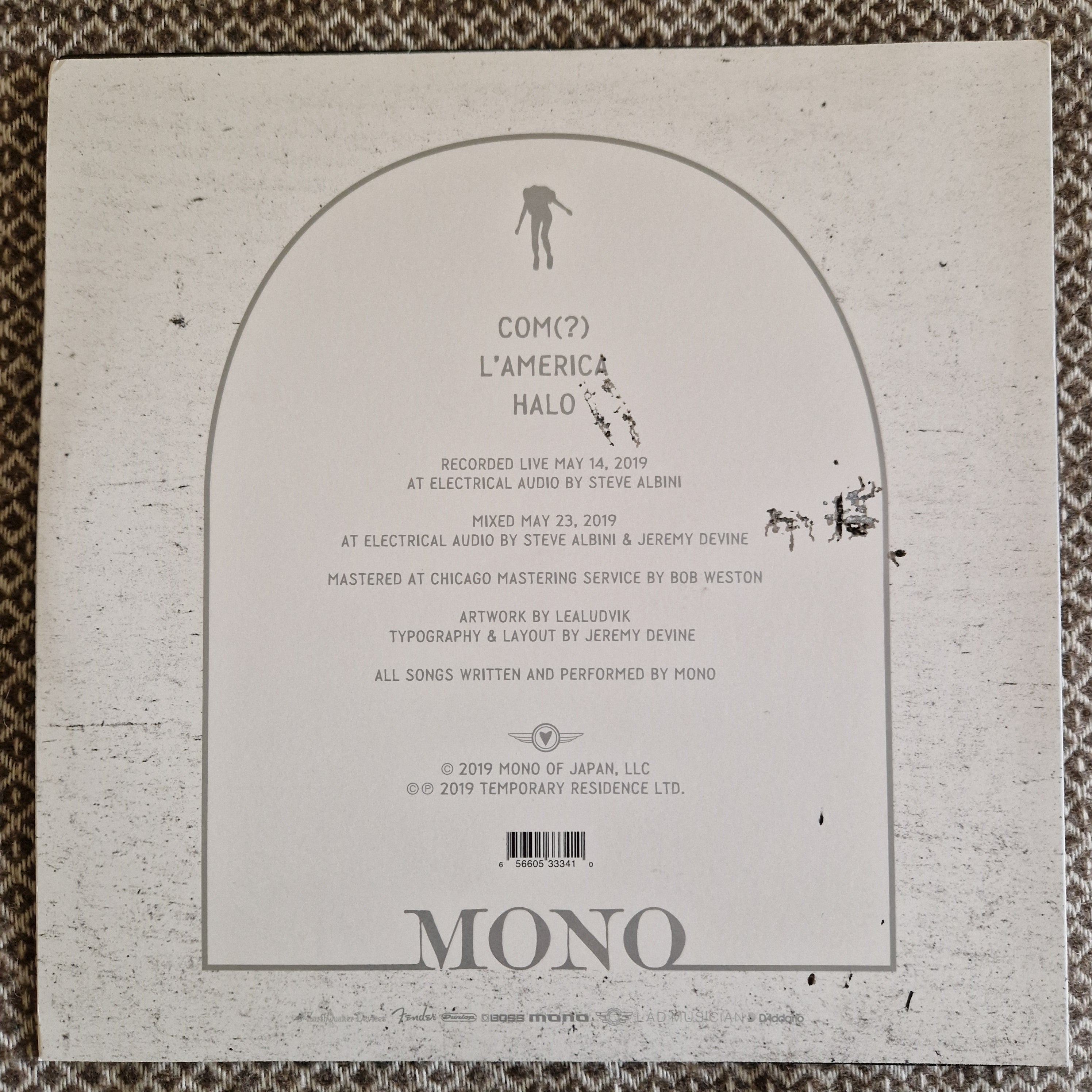 MONO – Before The Past Live From Electrical Audio / Vinyl LP SIGNED AUTOGRAPHED
