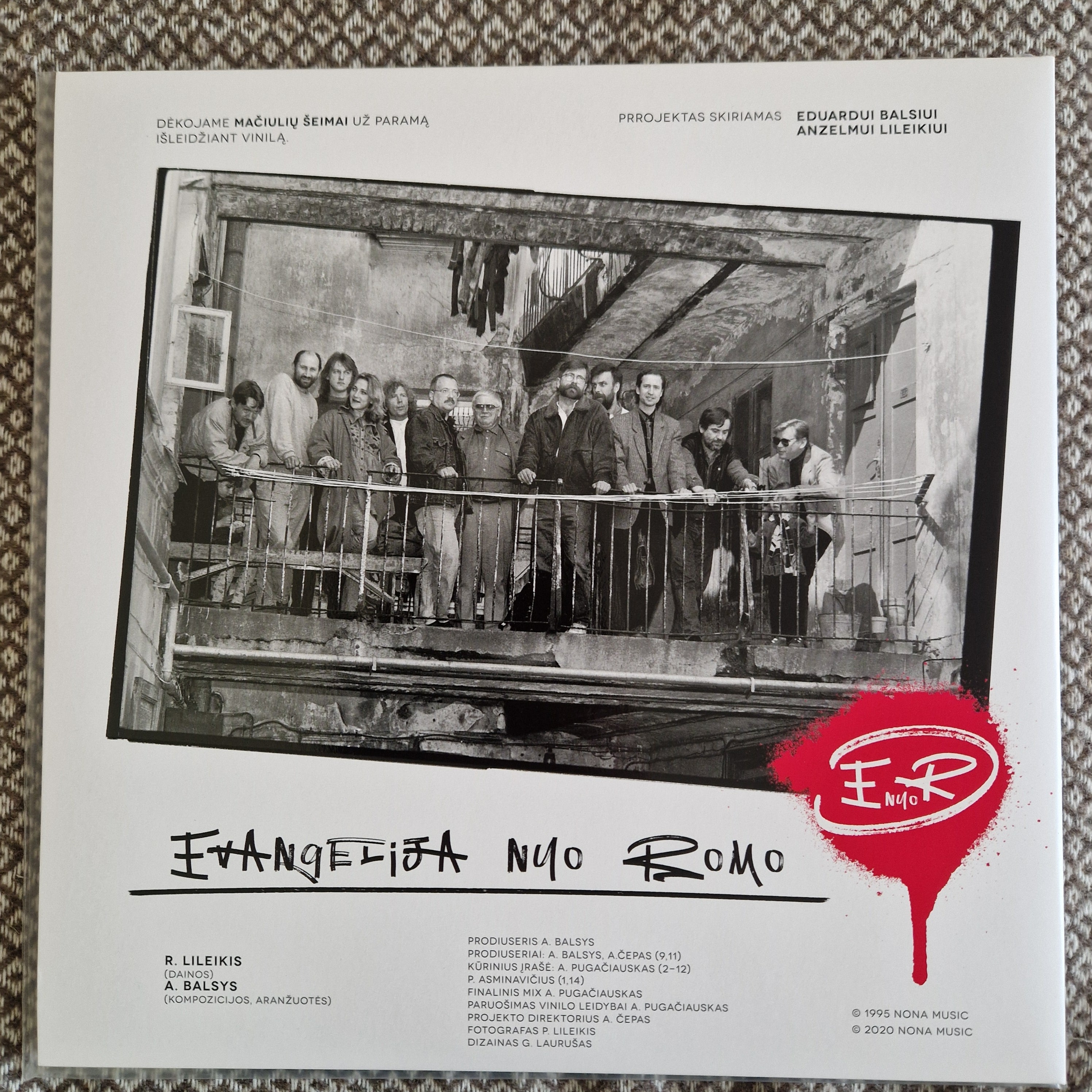 Various – Evangelija Nuo Romo / Vinyl LP / SIGNED / AUTOGRAPHED