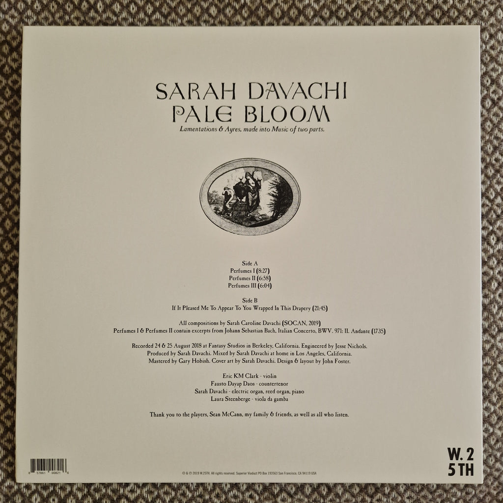 Sarah Davachi – Pale Bloom / Vinyl LP SIGNED / AUTOGRAPHED