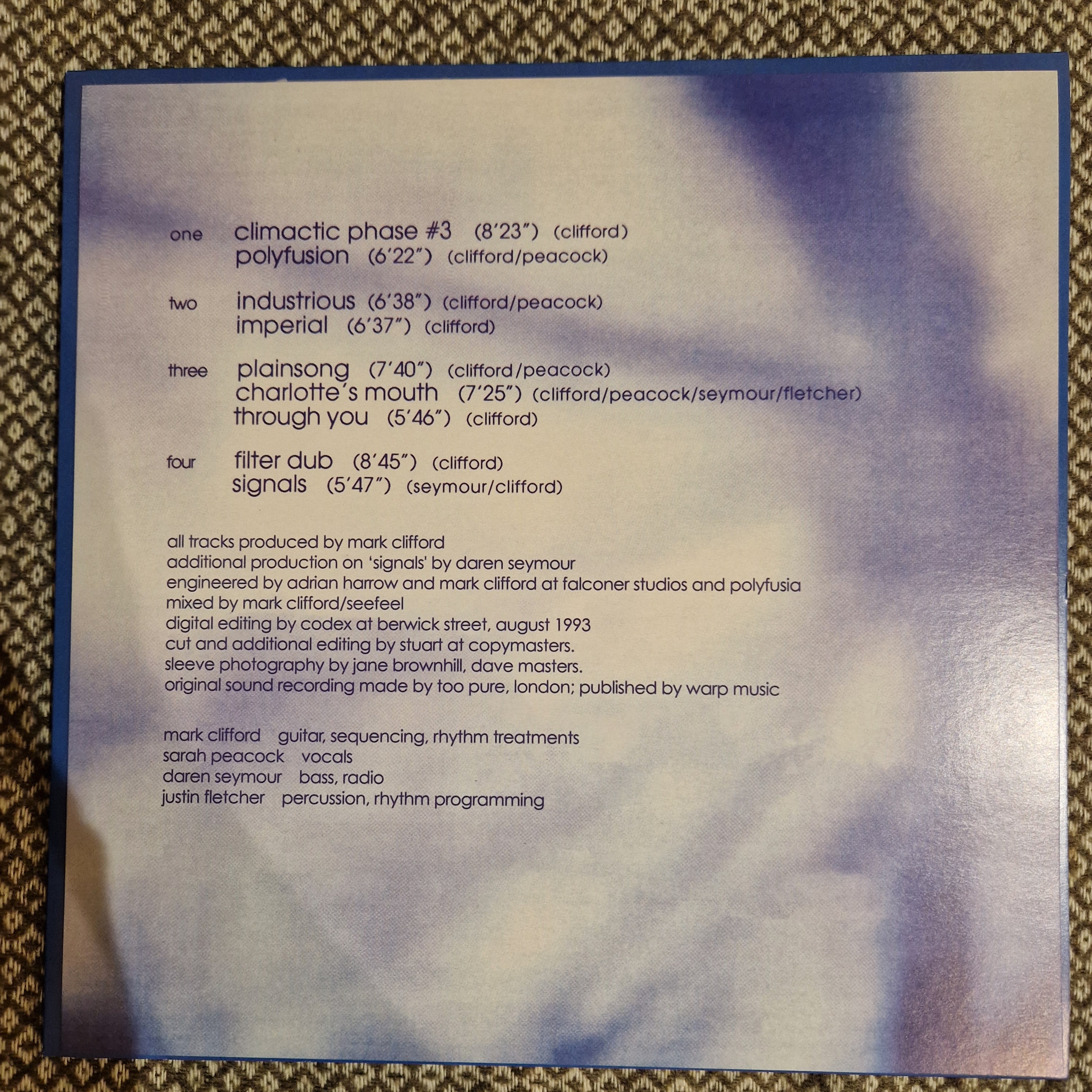Seefeel – Quique / Vinyl 2LP SIGNED / AUTOGRAPHED