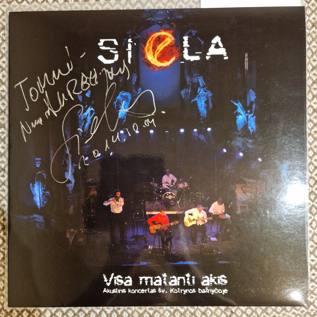 Siela – Visa Matanti Akis (Akustinis Koncertas Š / Vinyl LP SIGNED / AUTOGRAPHED