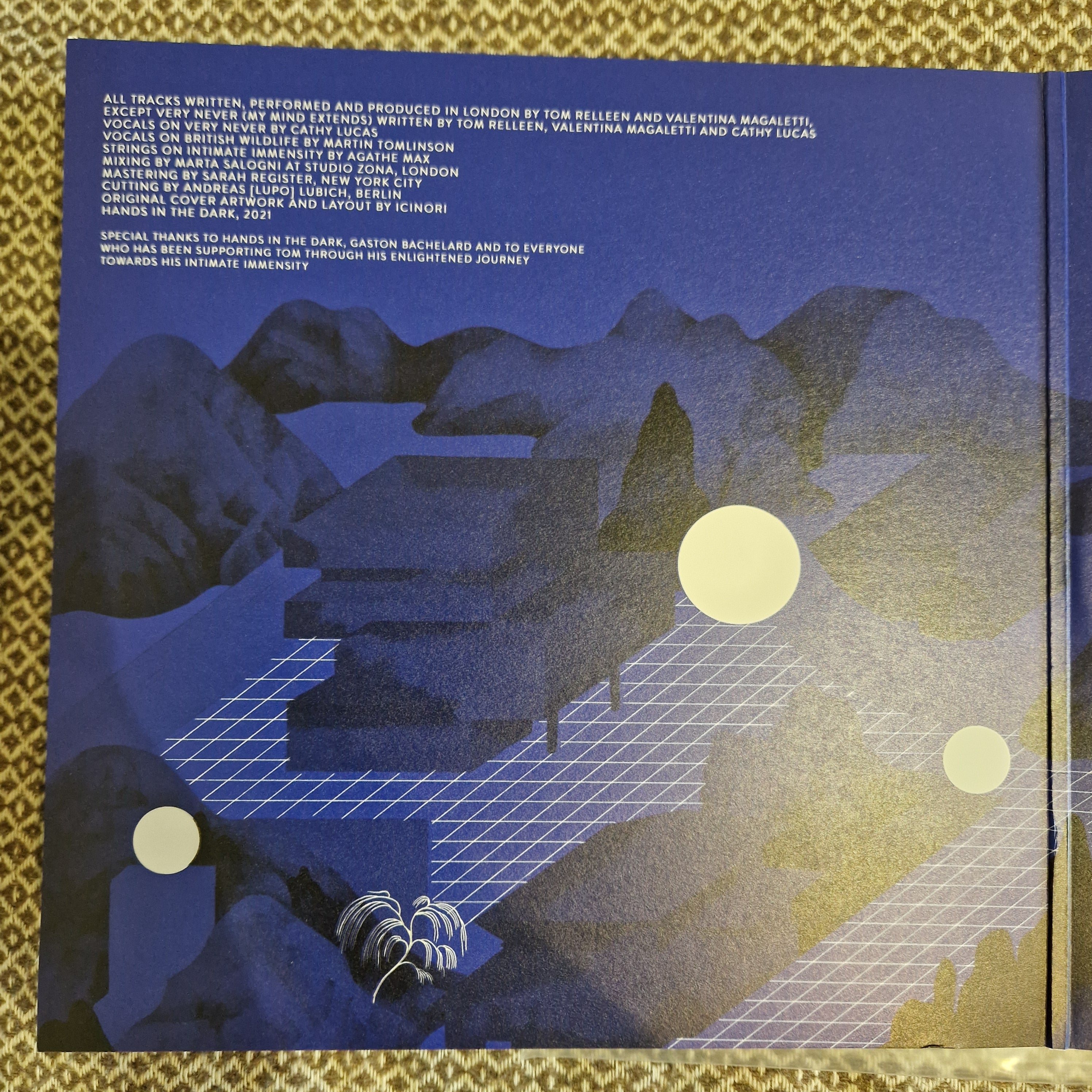 Tomaga – Intimate Immensity / Vinyl LP SIGNED AUTOGRAPHED by Valentina Magaletti