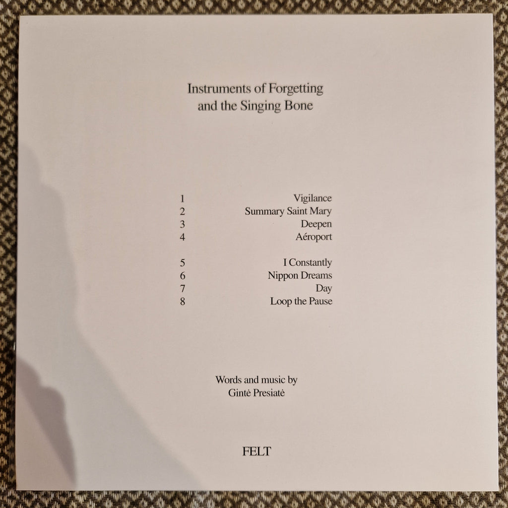 Gintė Preisaitė – Instruments of Forgetting and the Singing Bone / Vinyl LP