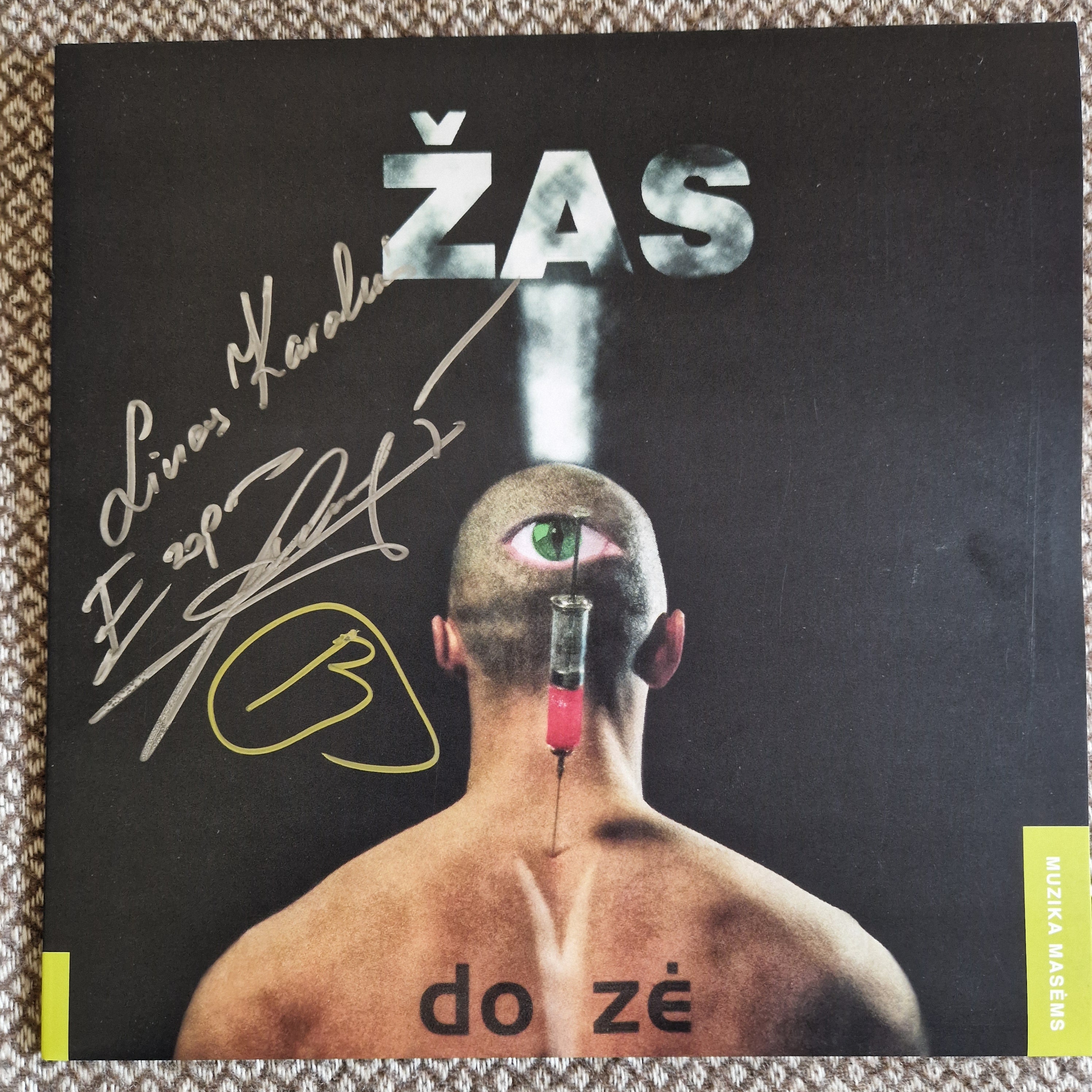 ŽAS – Dozė / Vinyl LP on Red Marble / SIGNED AUTOGRAPHED