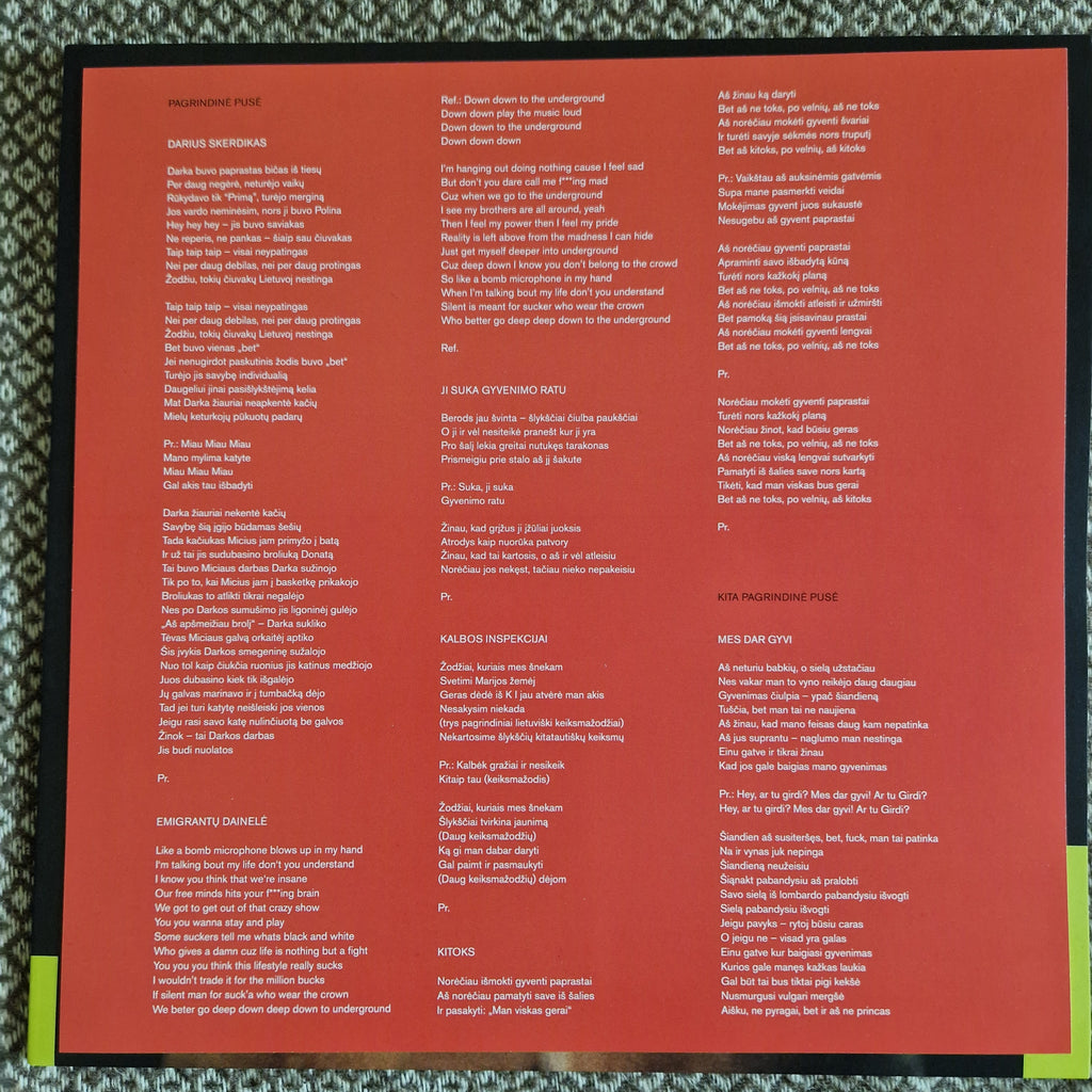 ŽAS – Dozė / Vinyl LP on Red Marble / SIGNED AUTOGRAPHED