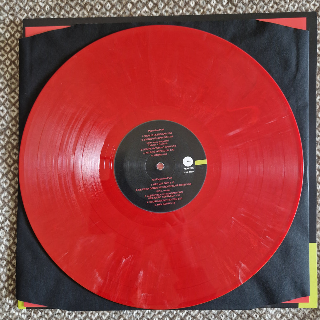 ŽAS – Dozė / Vinyl LP on Red Marble / SIGNED AUTOGRAPHED