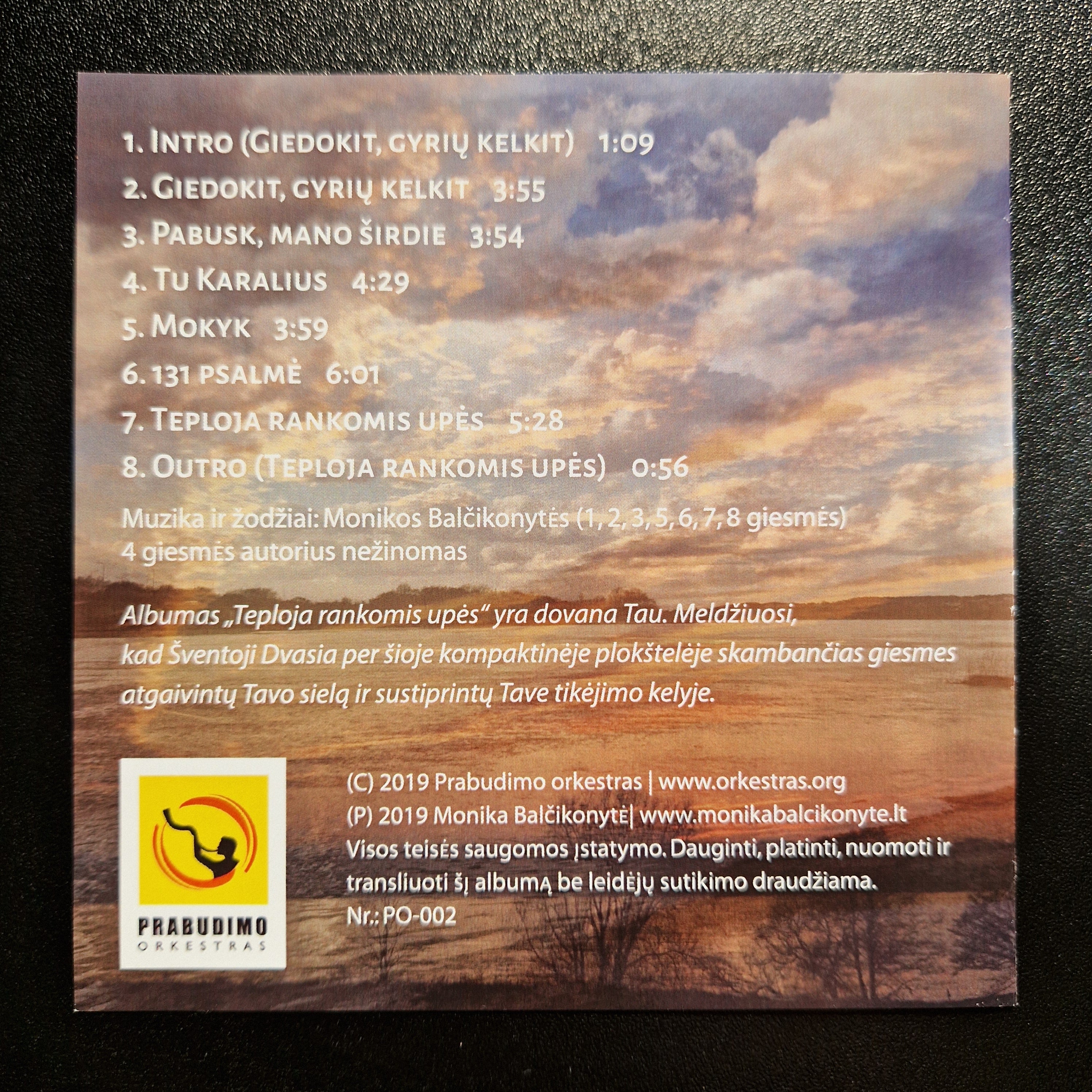 Monika Balčikonytė – Teploja Rankomis Upės / CD Album