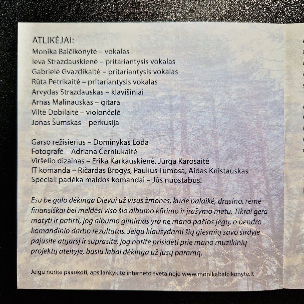 Monika Balčikonytė – Teploja Rankomis Upės / CD Album