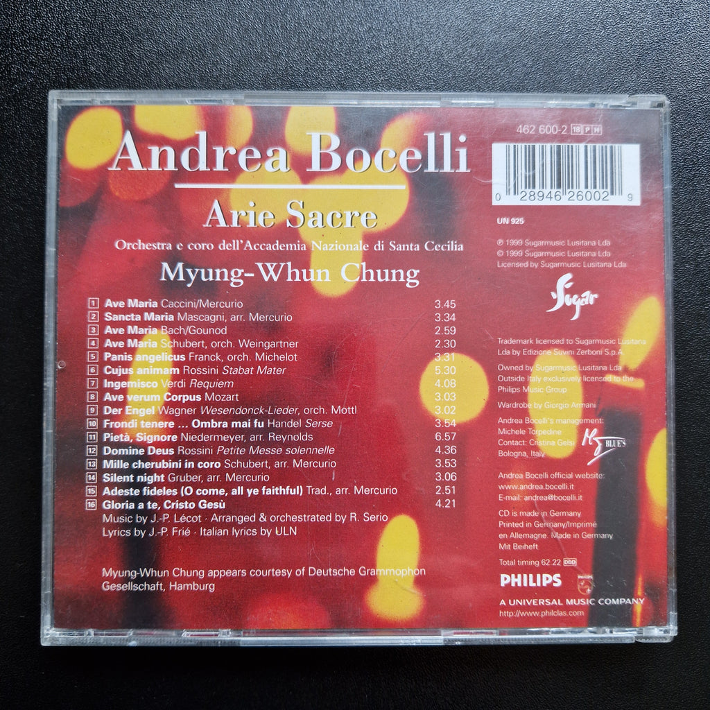 Andrea Bocelli – Arie Sacre / CD Album