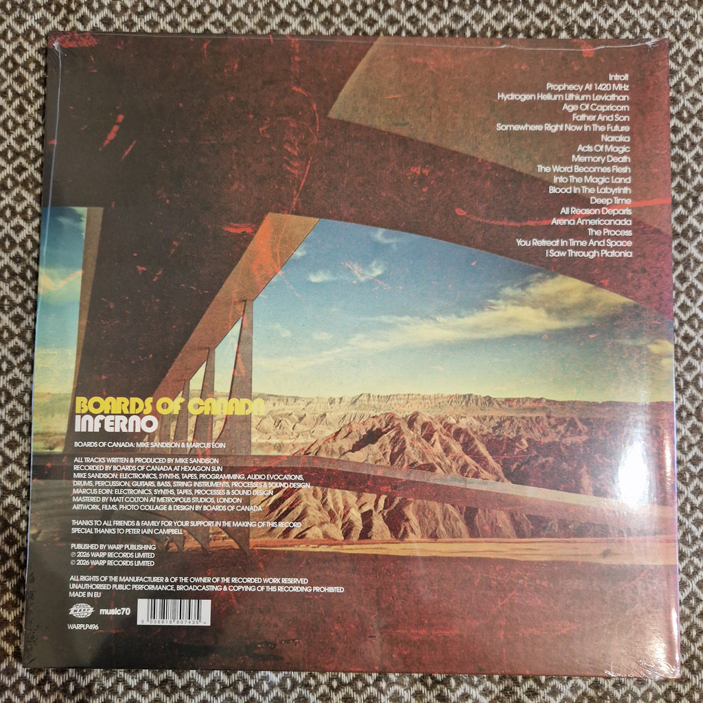 Boards Of Canada ‎– Inferno / Vinyl 2LP