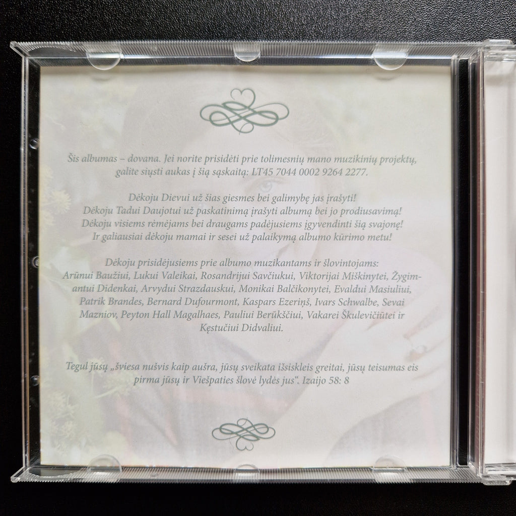 Gabrielė Gvazdikaitė – Tu Mane Sukūrei / CD Album