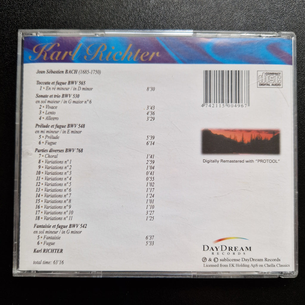 Karl Richter, J. S. Bach* – Toccata & Fugue In D Minor & Other Favori / CD Album