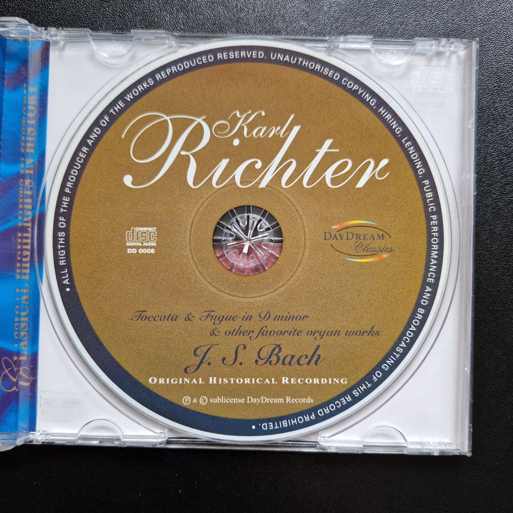 Karl Richter, J. S. Bach* – Toccata & Fugue In D Minor & Other Favori / CD Album