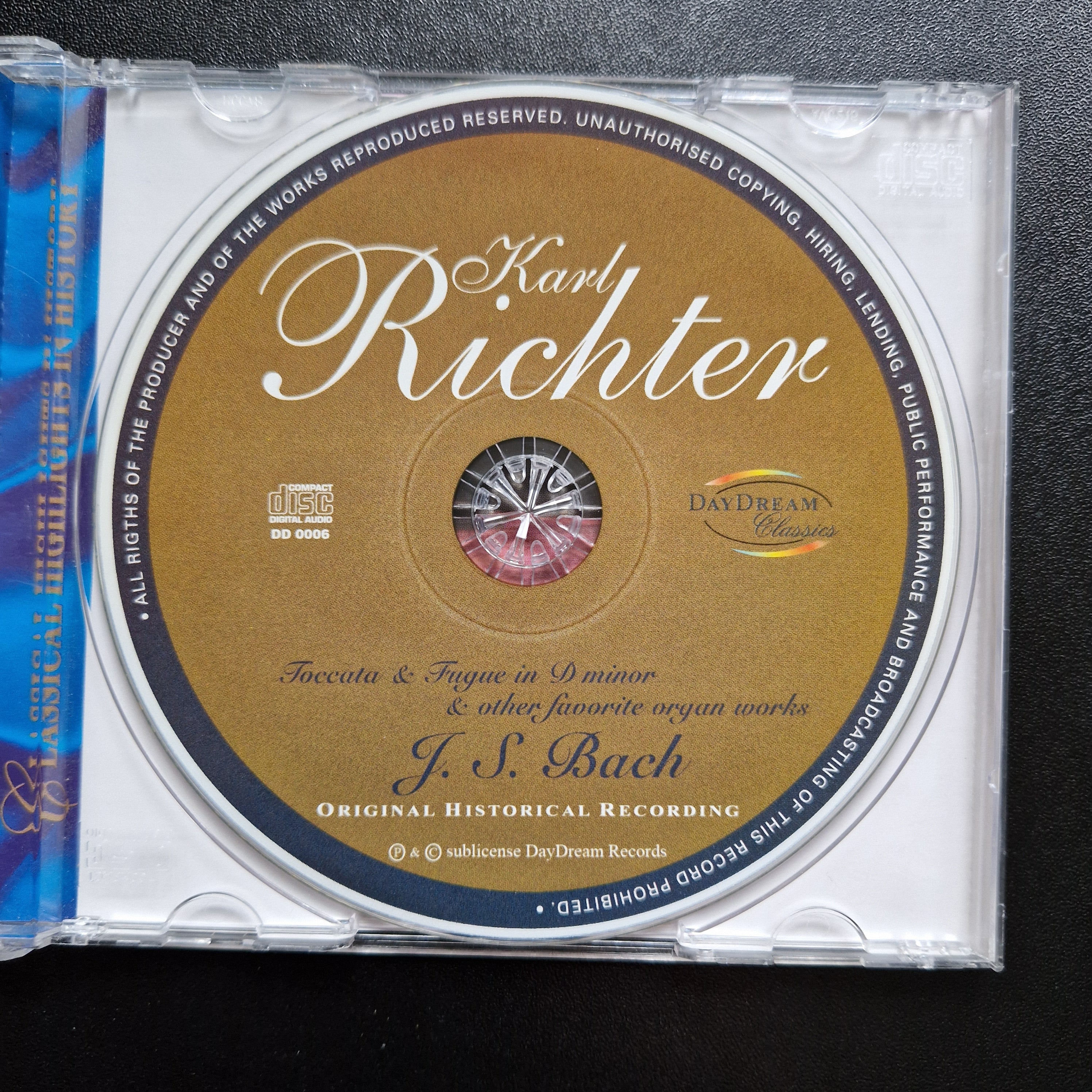 Karl Richter, J. S. Bach* – Toccata & Fugue In D Minor & Other Favori / CD Album