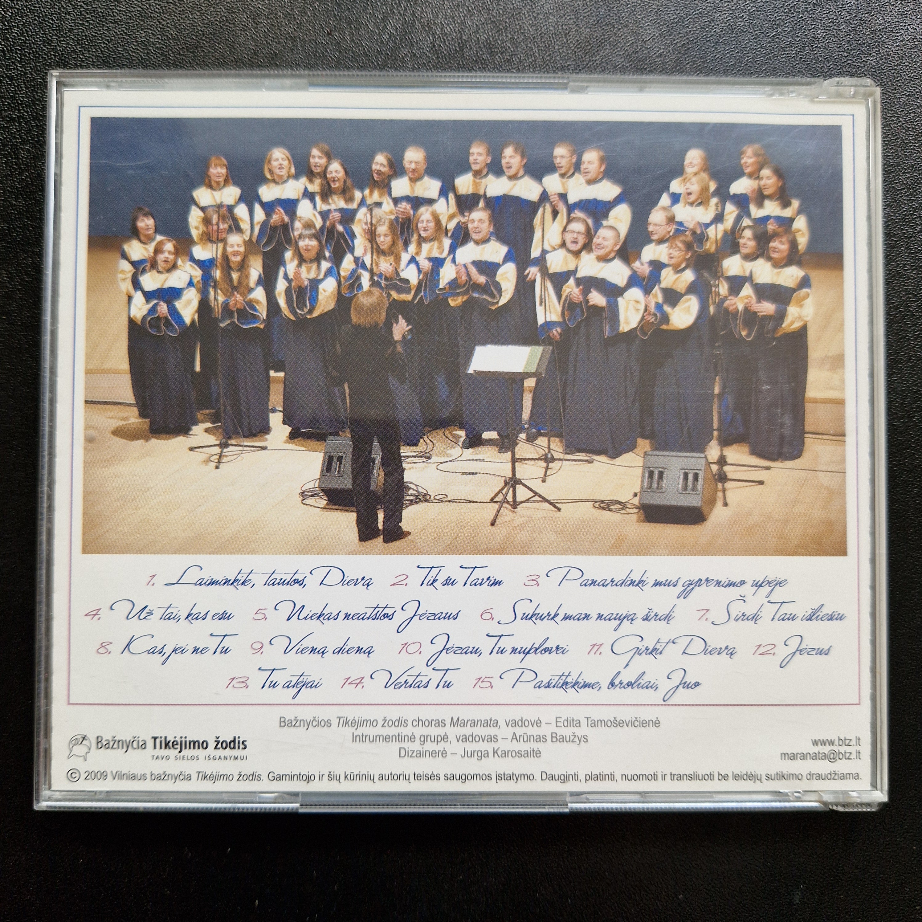 Bažnyčios Tikėjimo Žodis Choras "Maranata" – Dangaus Paliesti / CD Album