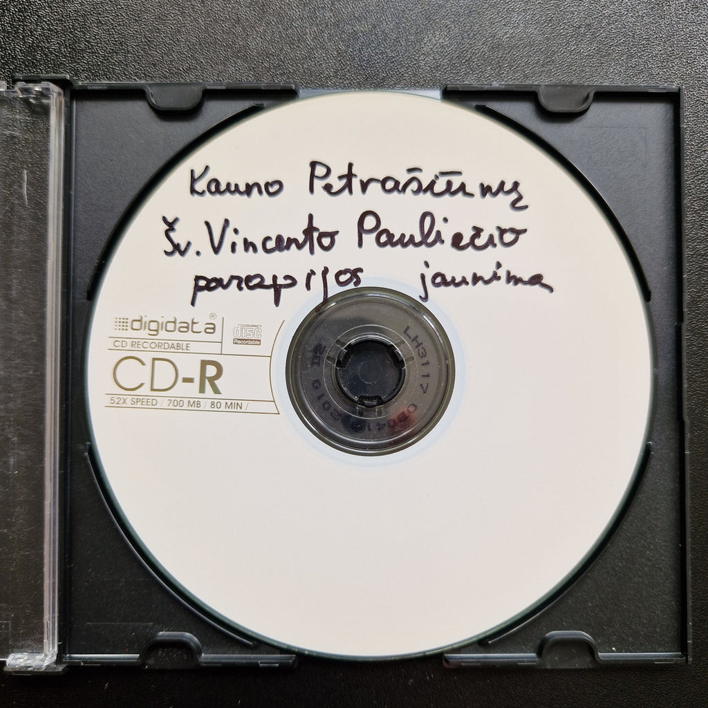 Kauno Petrašiūnų Šv. Vincento Pauliečio Parapijos Jaunimas / CDr Album