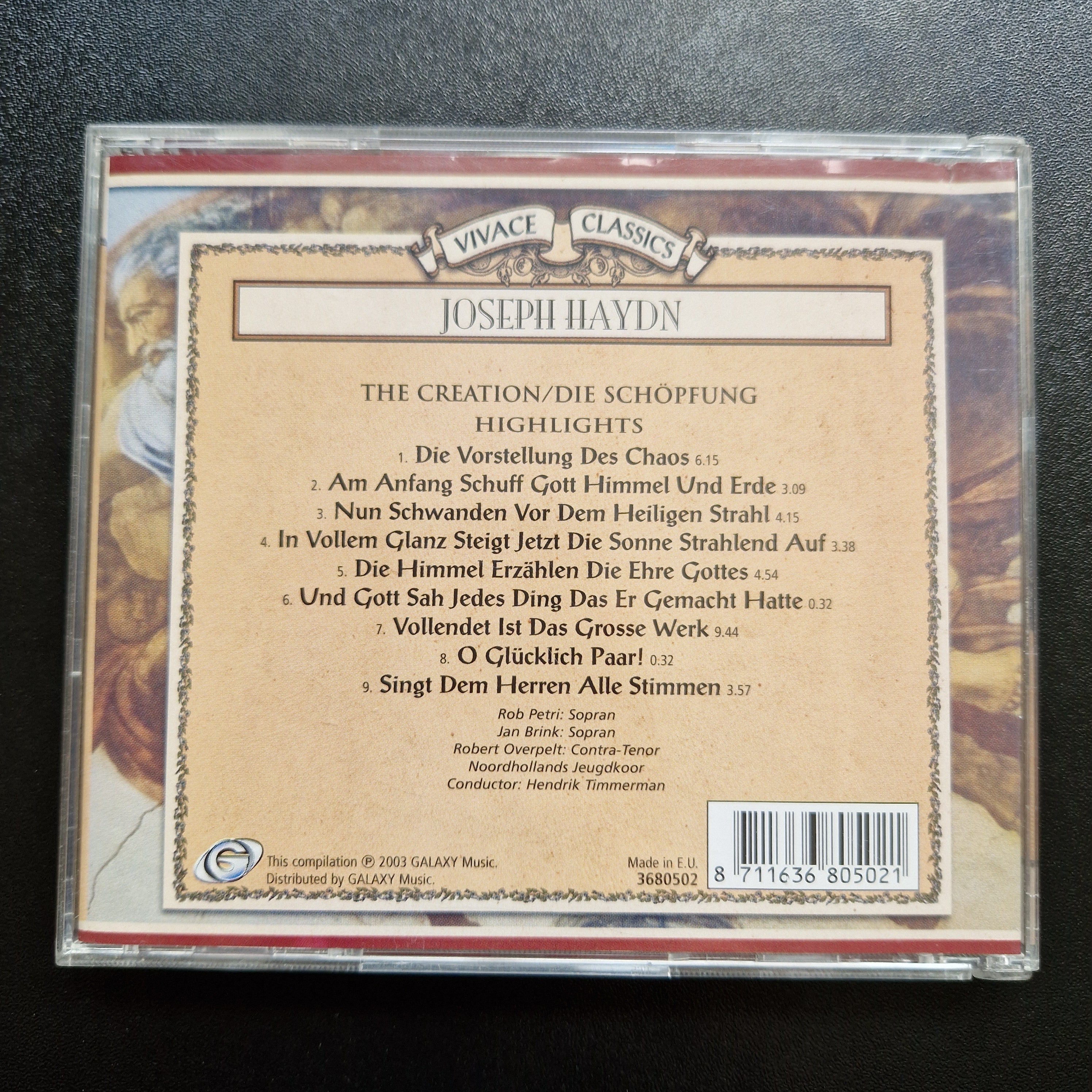 Joseph Haydn – The Creation. Die Schopfung / CD Album