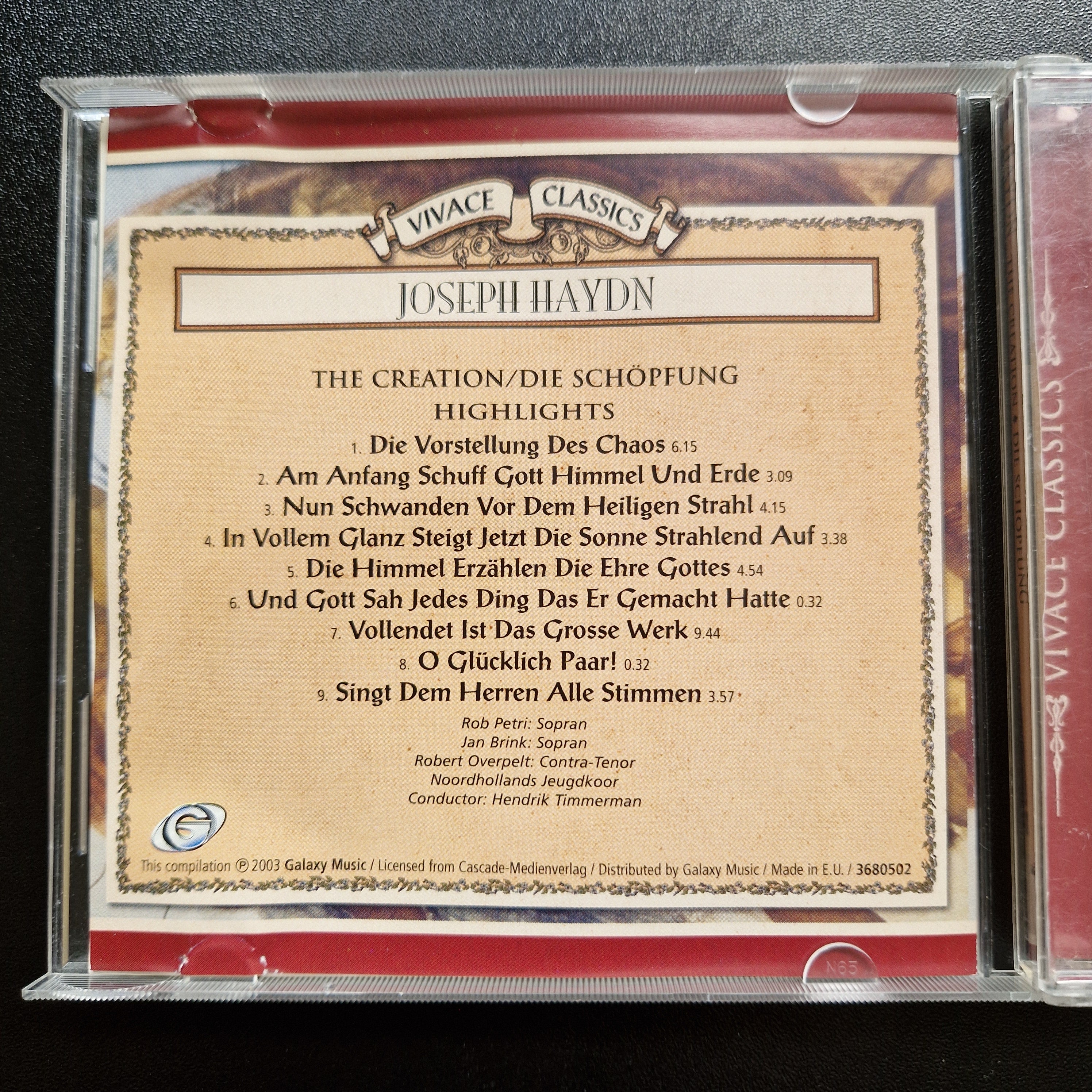 Joseph Haydn – The Creation. Die Schopfung / CD Album