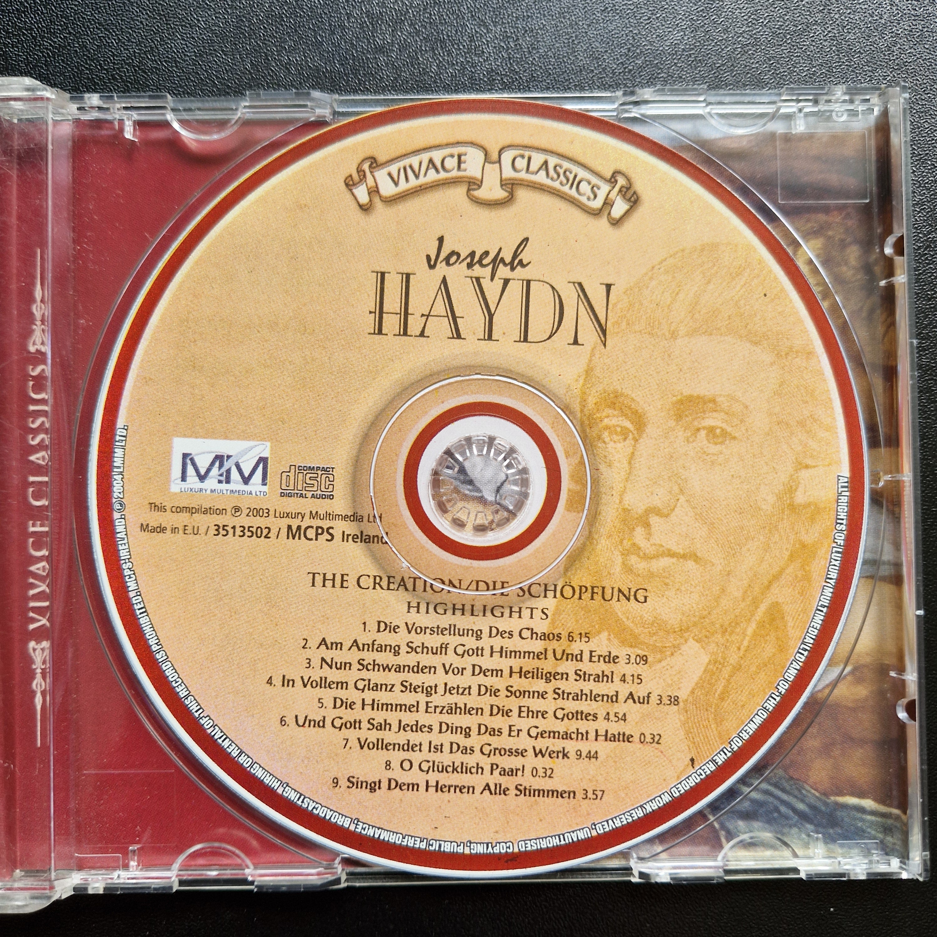 Joseph Haydn – The Creation. Die Schopfung / CD Album