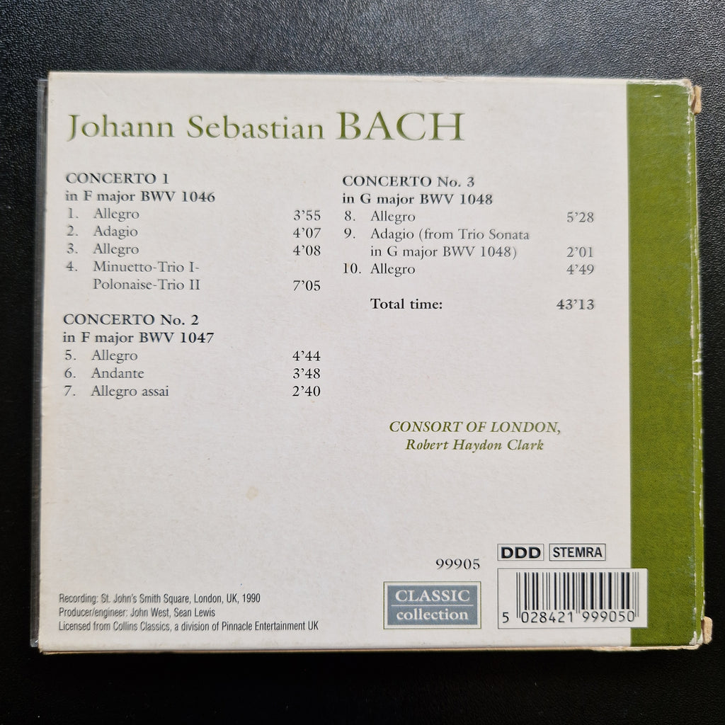 Johann Sebastian Bach, Consort Of London, Robert Haydon Clark – Bran / CD Album