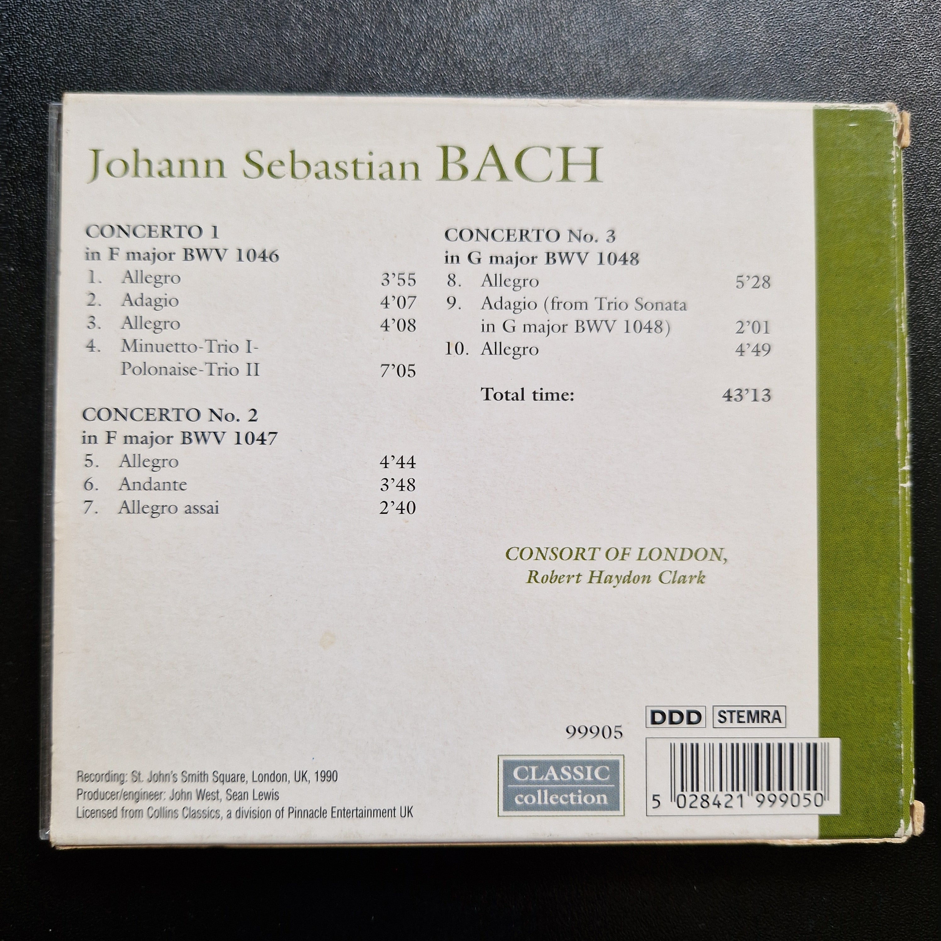 Johann Sebastian Bach, Consort Of London, Robert Haydon Clark – Bran / CD Album
