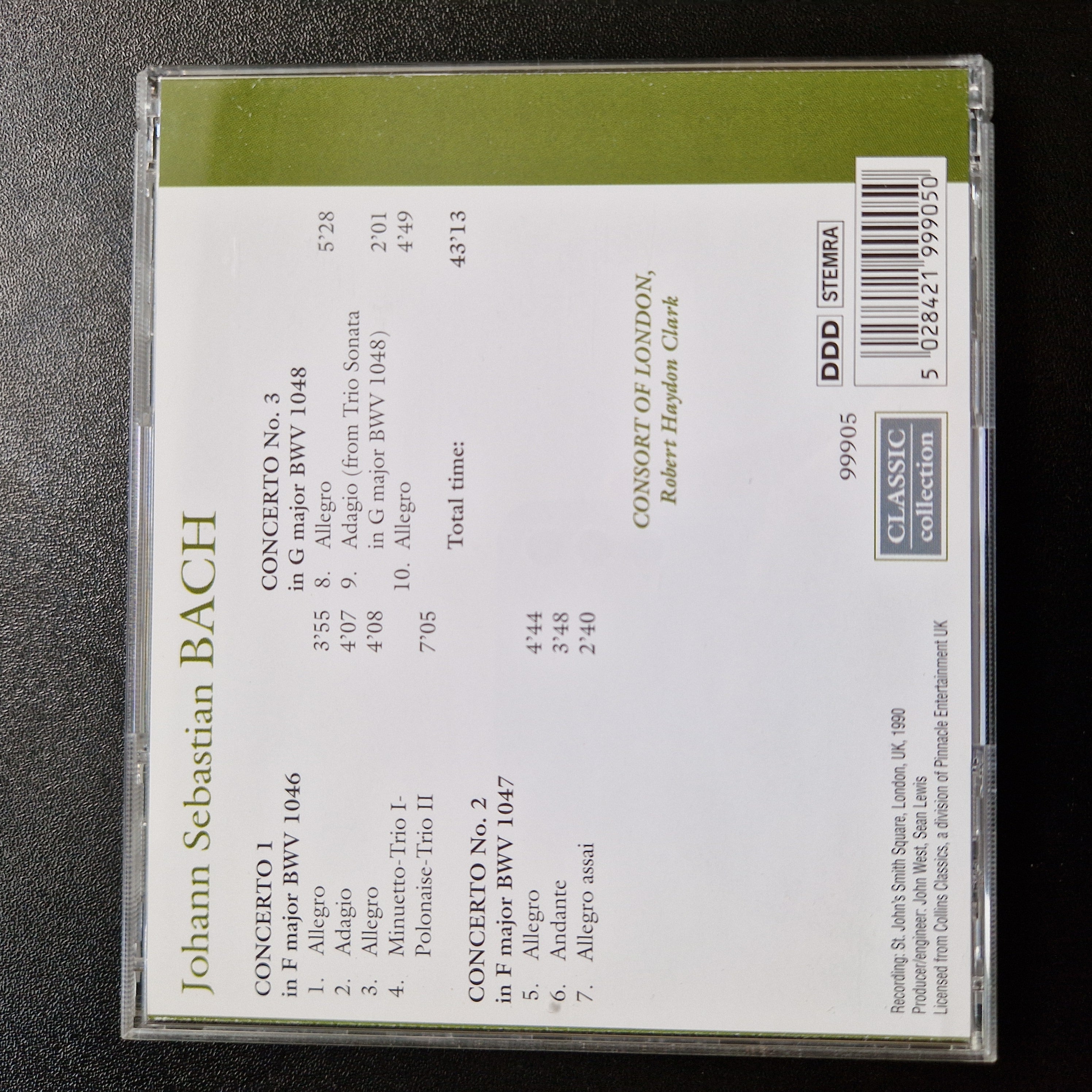 Johann Sebastian Bach, Consort Of London, Robert Haydon Clark – Bran / CD Album
