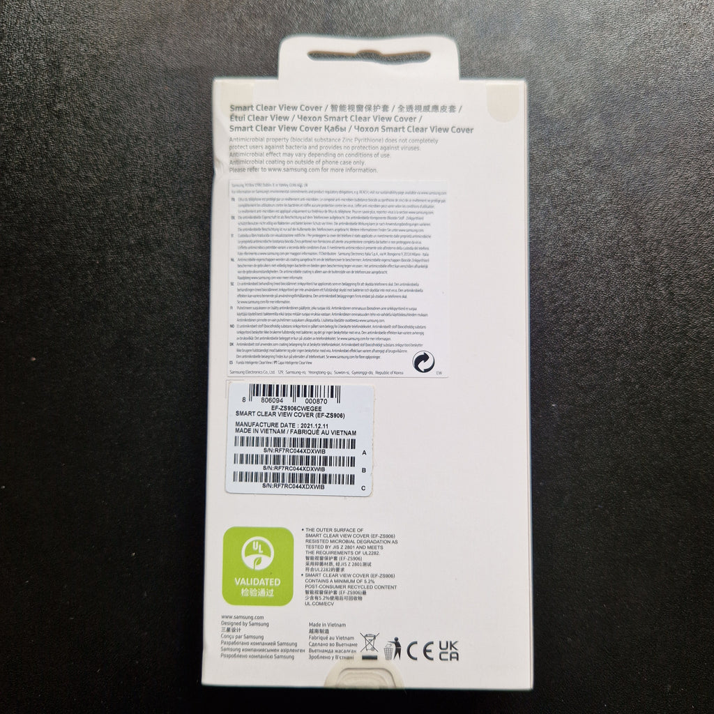 Samsung Galaxy S22+ Smart Clear View Cover White
