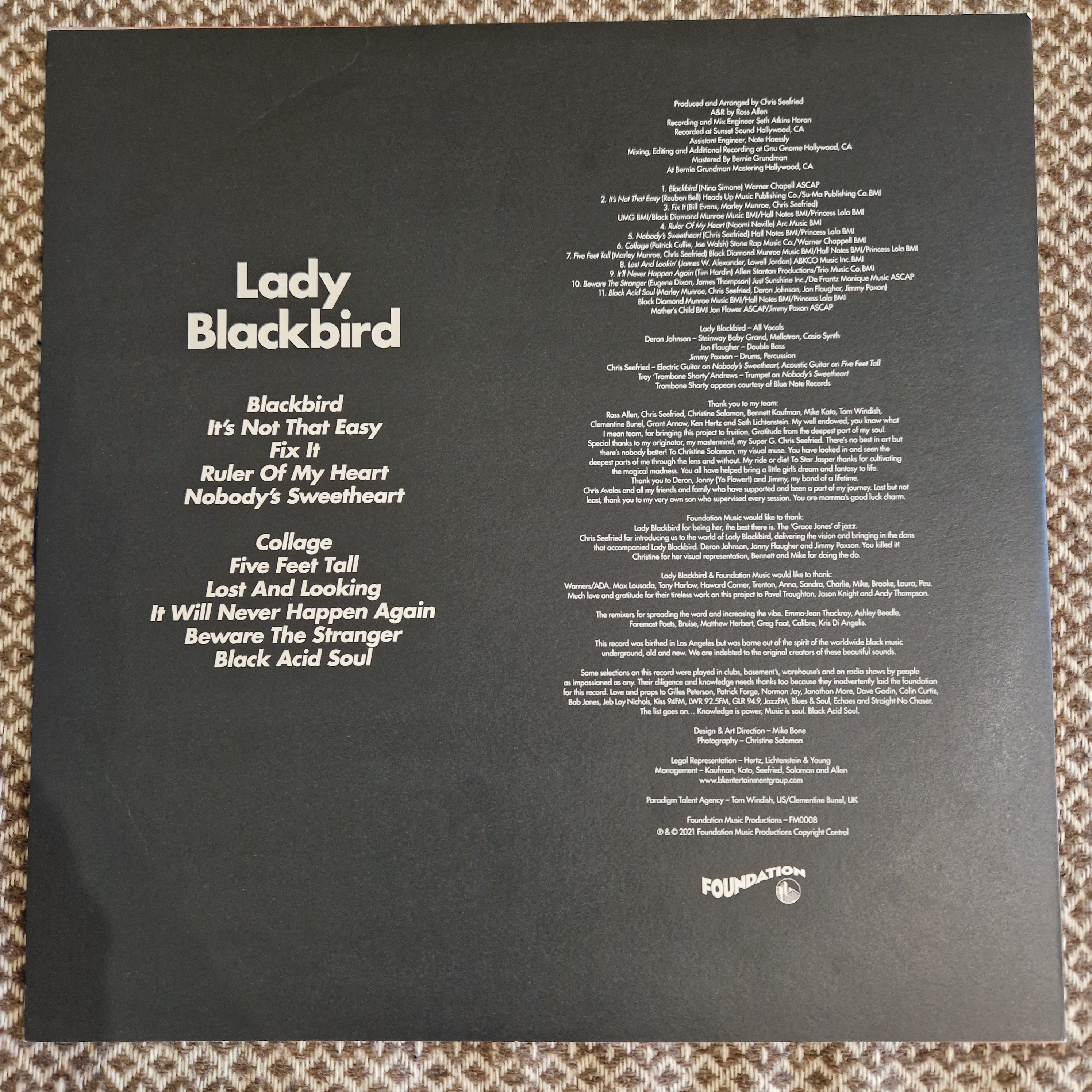 Lady Blackbird – Black Acid Soul / Vinyl LP on Blue [A Kind Of 'Blue']