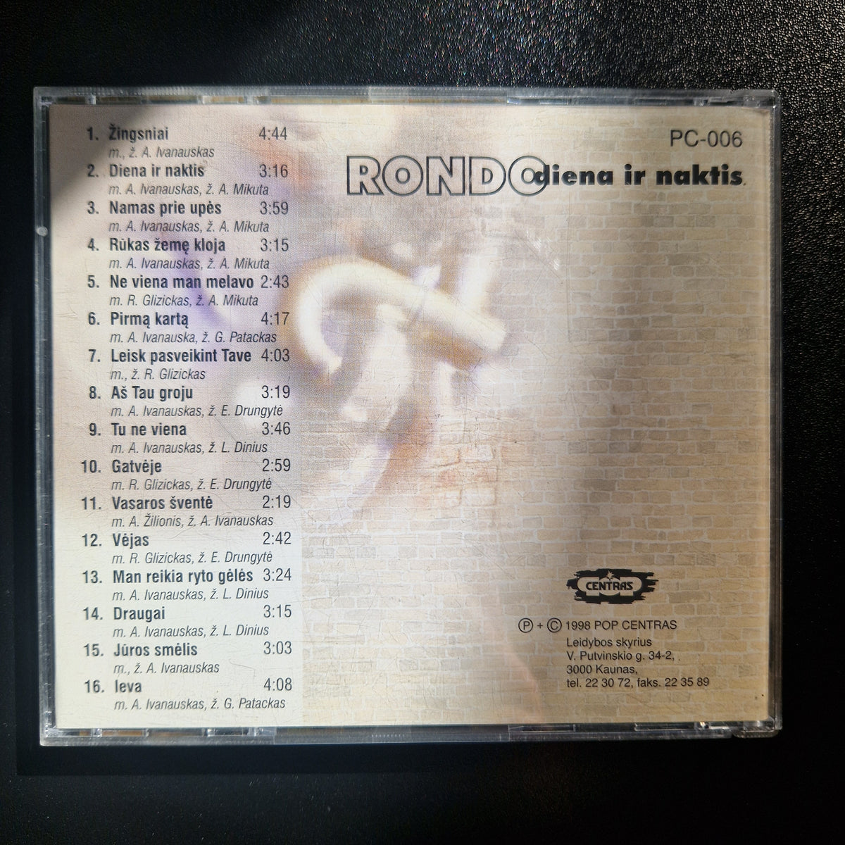 Rondo – Diena Ir Naktis / CD Album