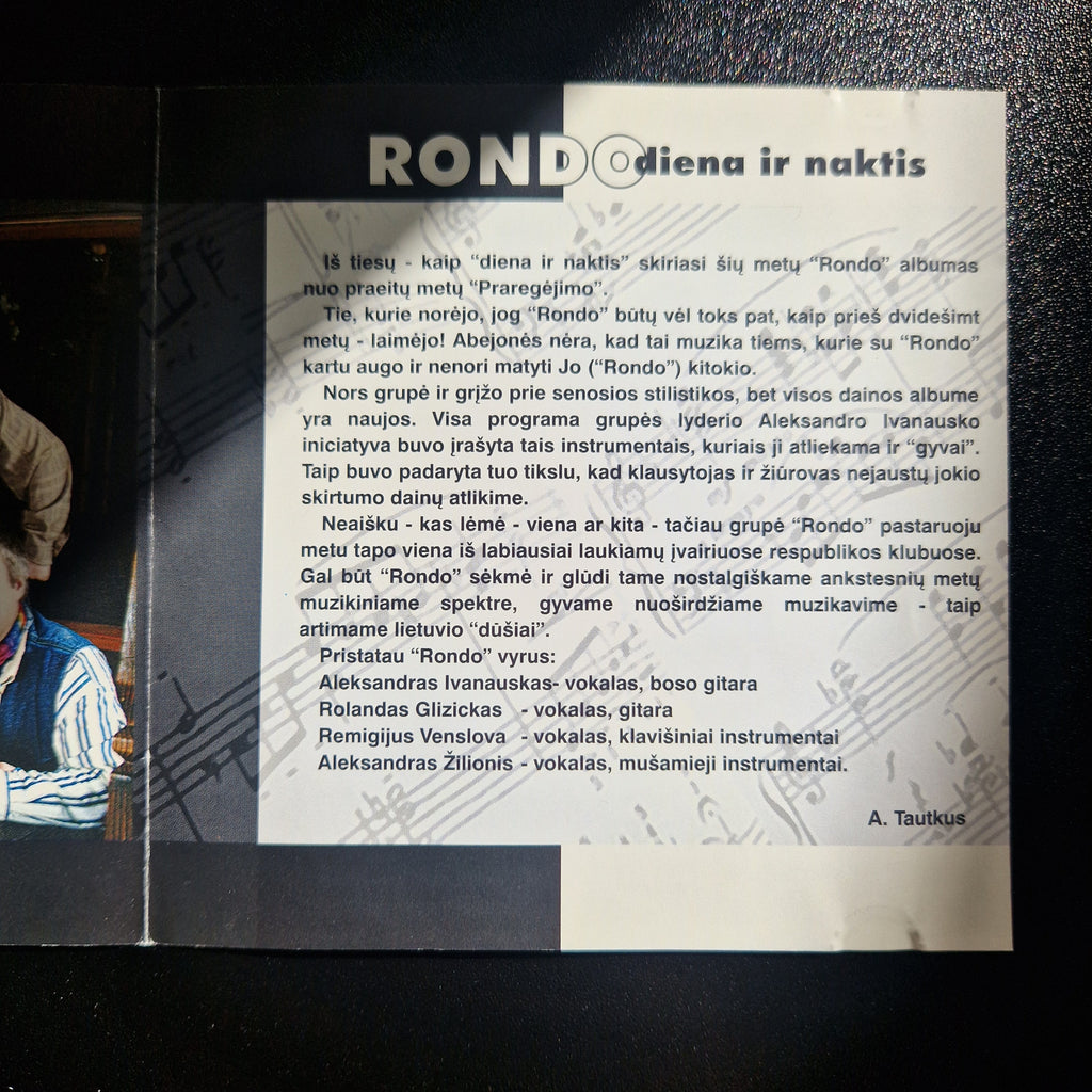 Rondo – Diena Ir Naktis / CD Album