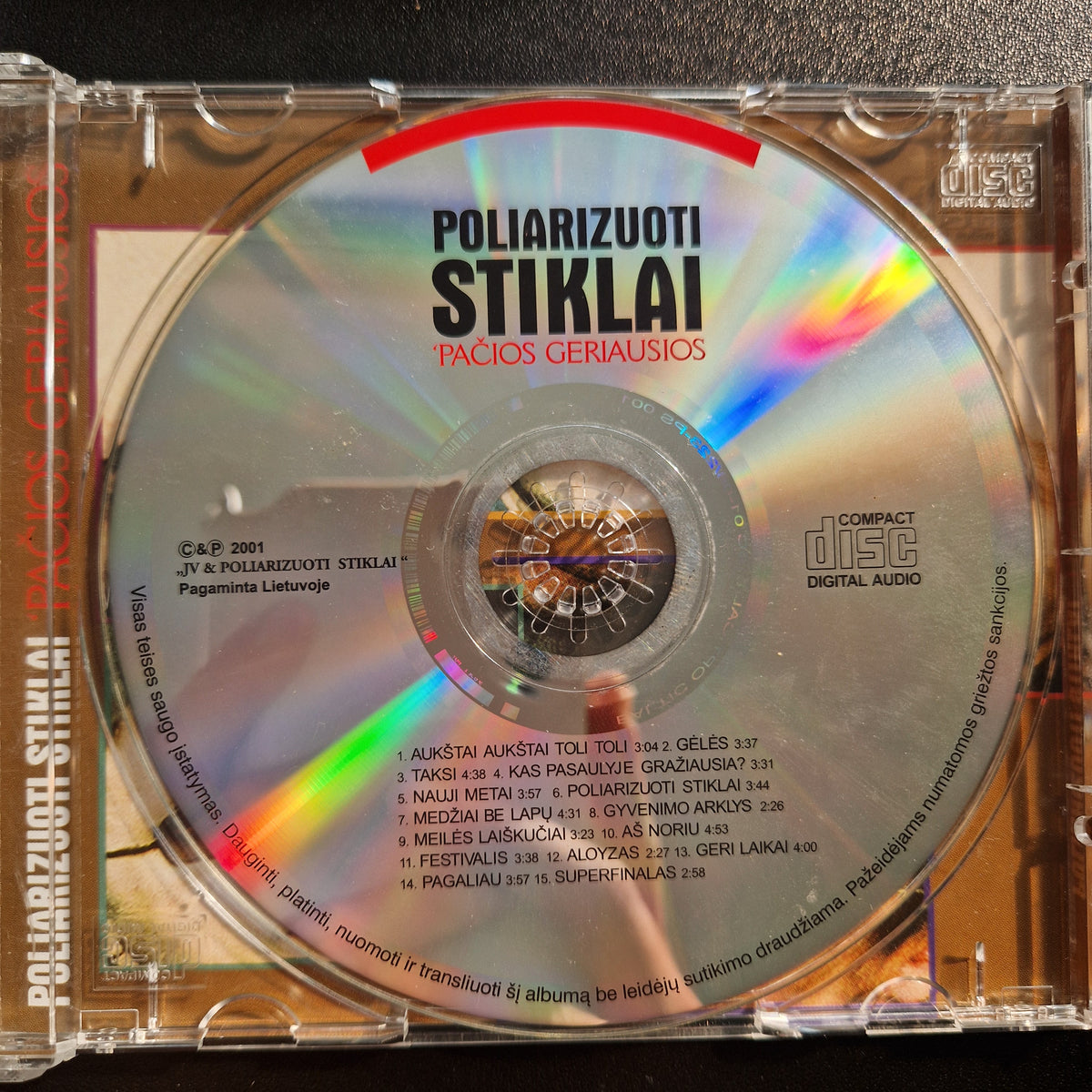 Poliarizuoti Stiklai ‎– Pačios Geriausios / CD Album