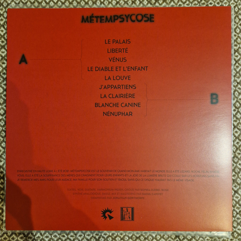 Sophia Djebel Rose ‎– Métempsycose / Vinyl LP