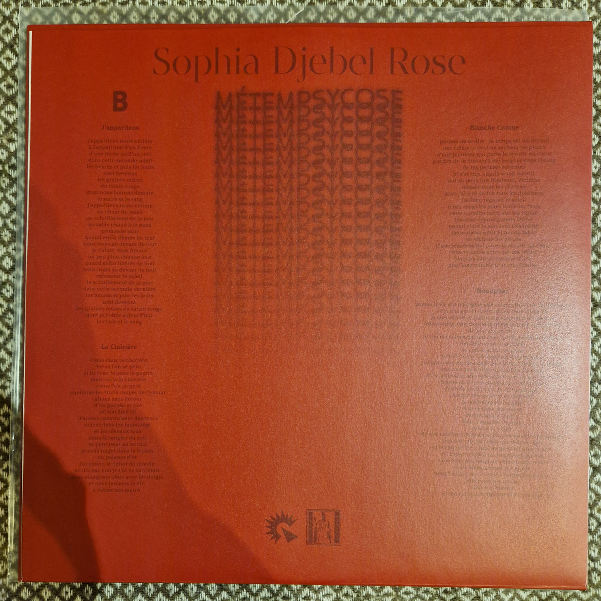 Sophia Djebel Rose ‎– Métempsycose / Vinyl LP