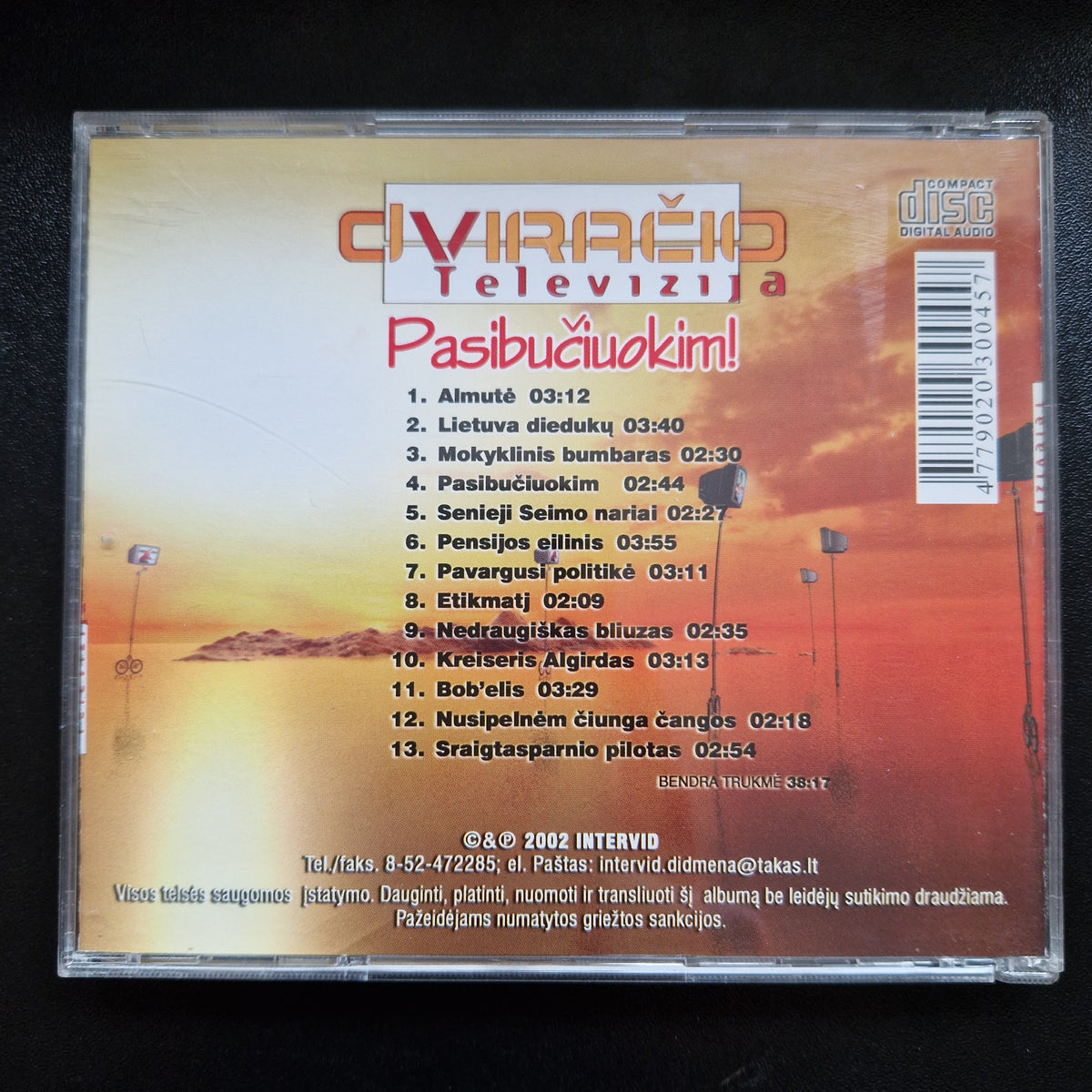 Dviračio Televizija ‎– Pasibučiuokim! / CD Album