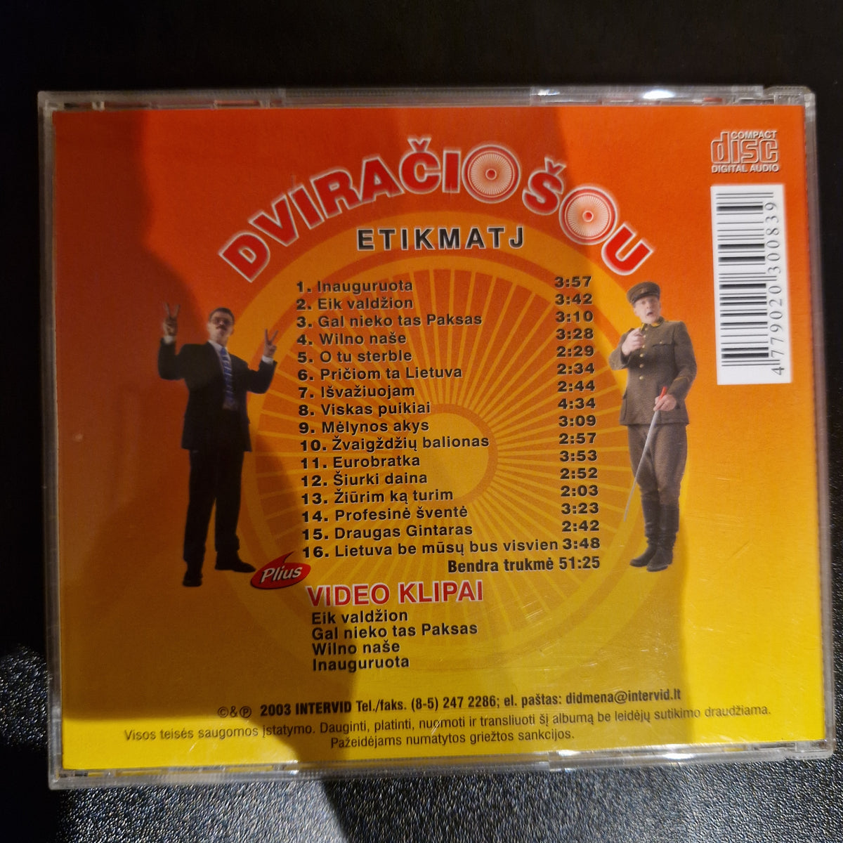 Dviračio Šou ‎– Etikmatj / CD Album
