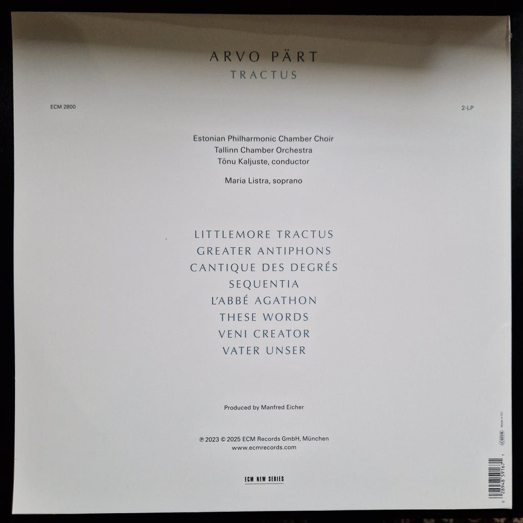 Arvo Pärt - Tractus / Vinyl 2LP