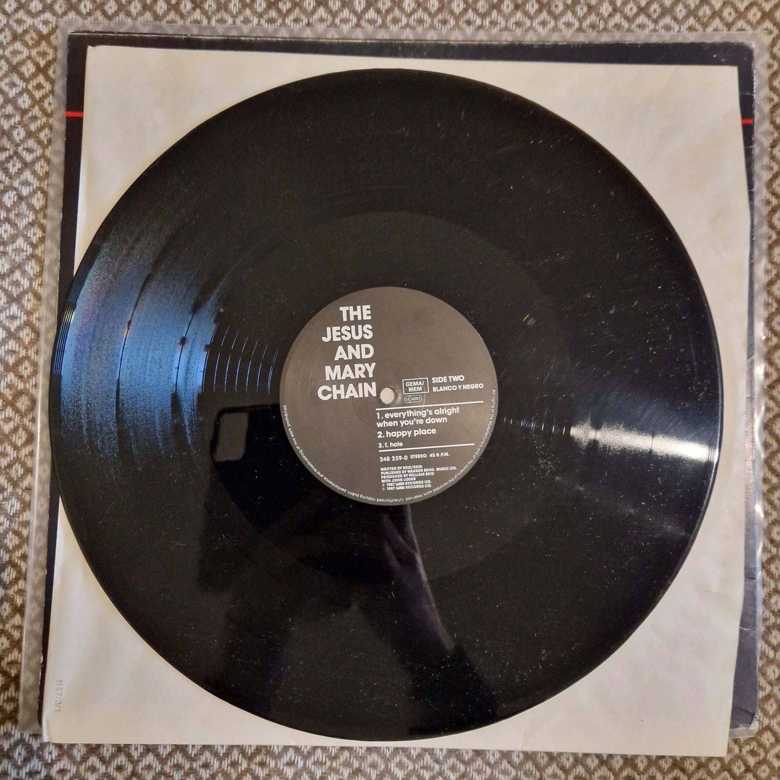 The Jesus And Mary Chain ‎– Happy When It Rains / Vinyl 12" (1987 Germany)