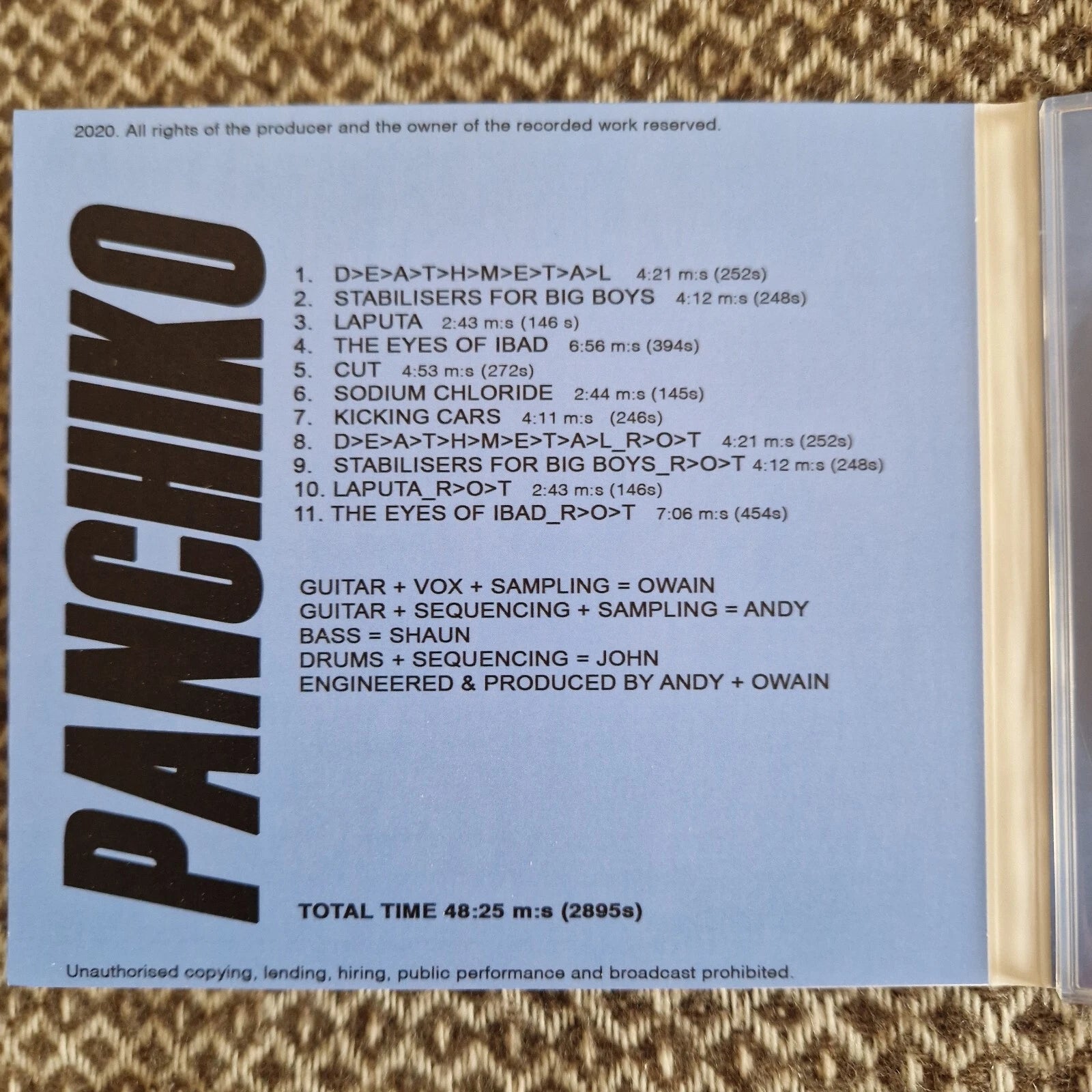 Panchiko - D E A T H M E T A L (Deathmetal) / CD Album