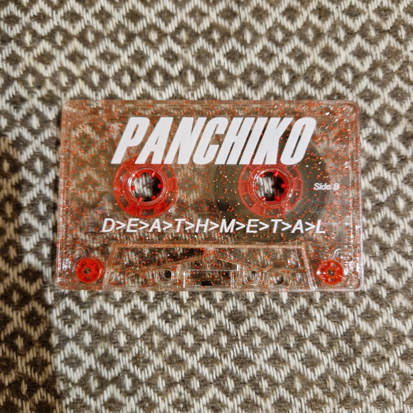 Panchiko ‎– D E A T H M E T A L (Deathmetal) / Cassette Album Red Glitter