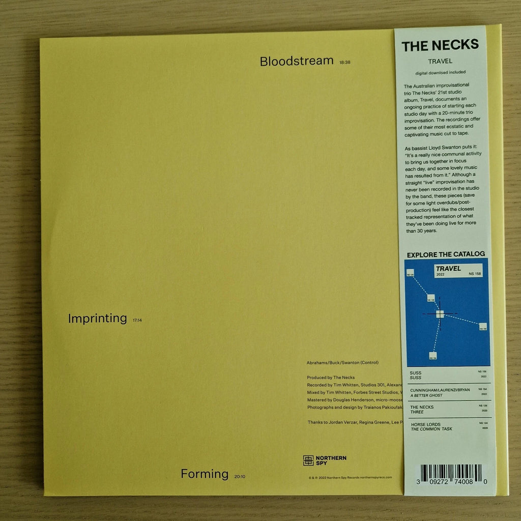The Necks - Travel / Vinyl 2xLP SIGNED / AUTOGRAPHED