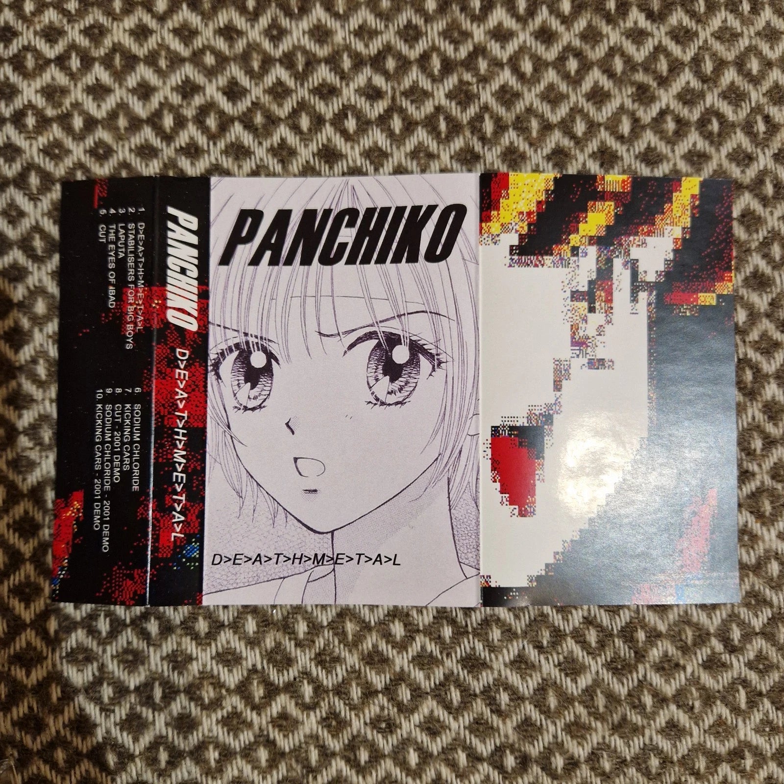 Panchiko ‎– D E A T H M E T A L (Deathmetal) / Cassette Album Green Glitter