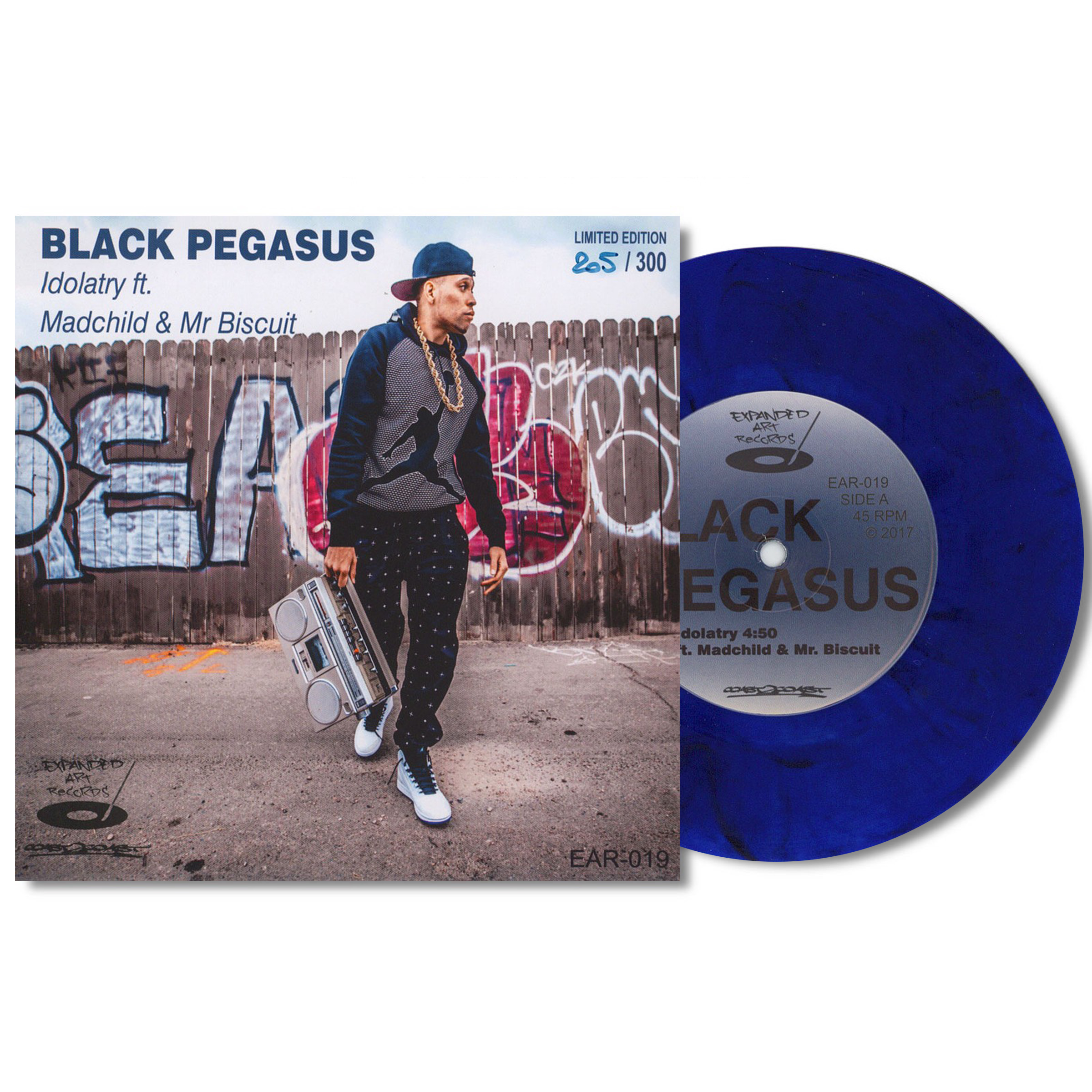 Black Pegasus – Idolatry ft. Madchild & Mr Biscuit / Vinyl 7" on COLORED