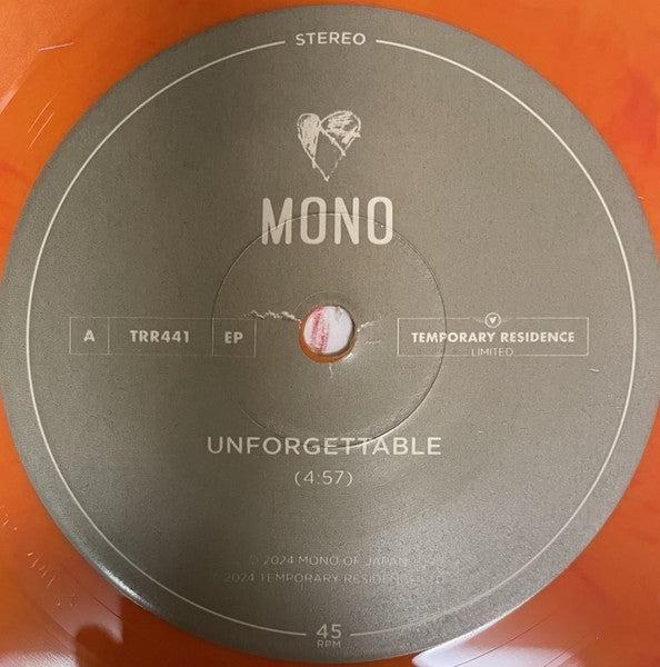 Mono – Unforgettable EP / Vinyl 7" on Orange